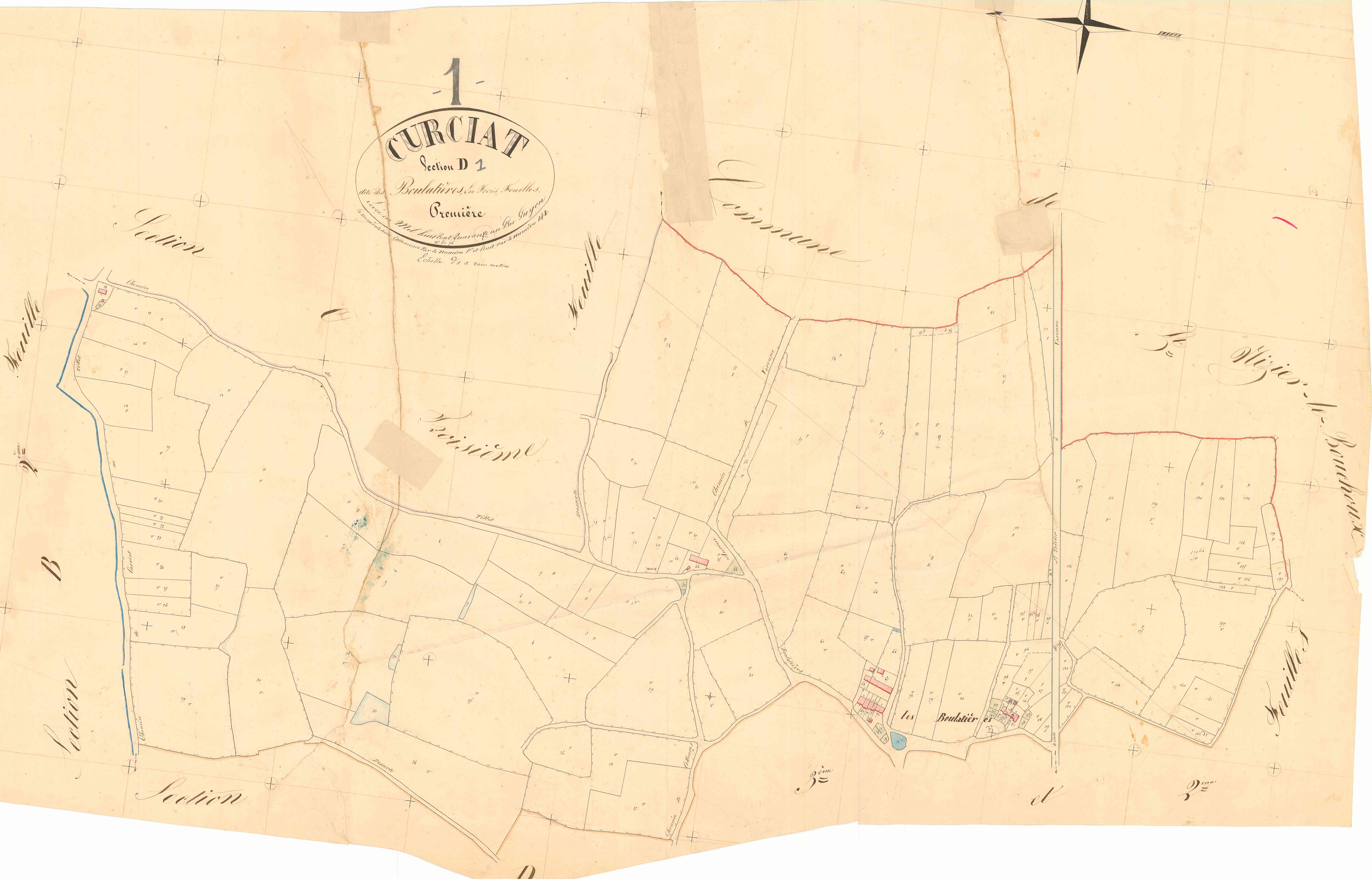 Curciat-Dongalon - 3 P 5759 - 3 P 5759 -  Feuille 1  (1842)