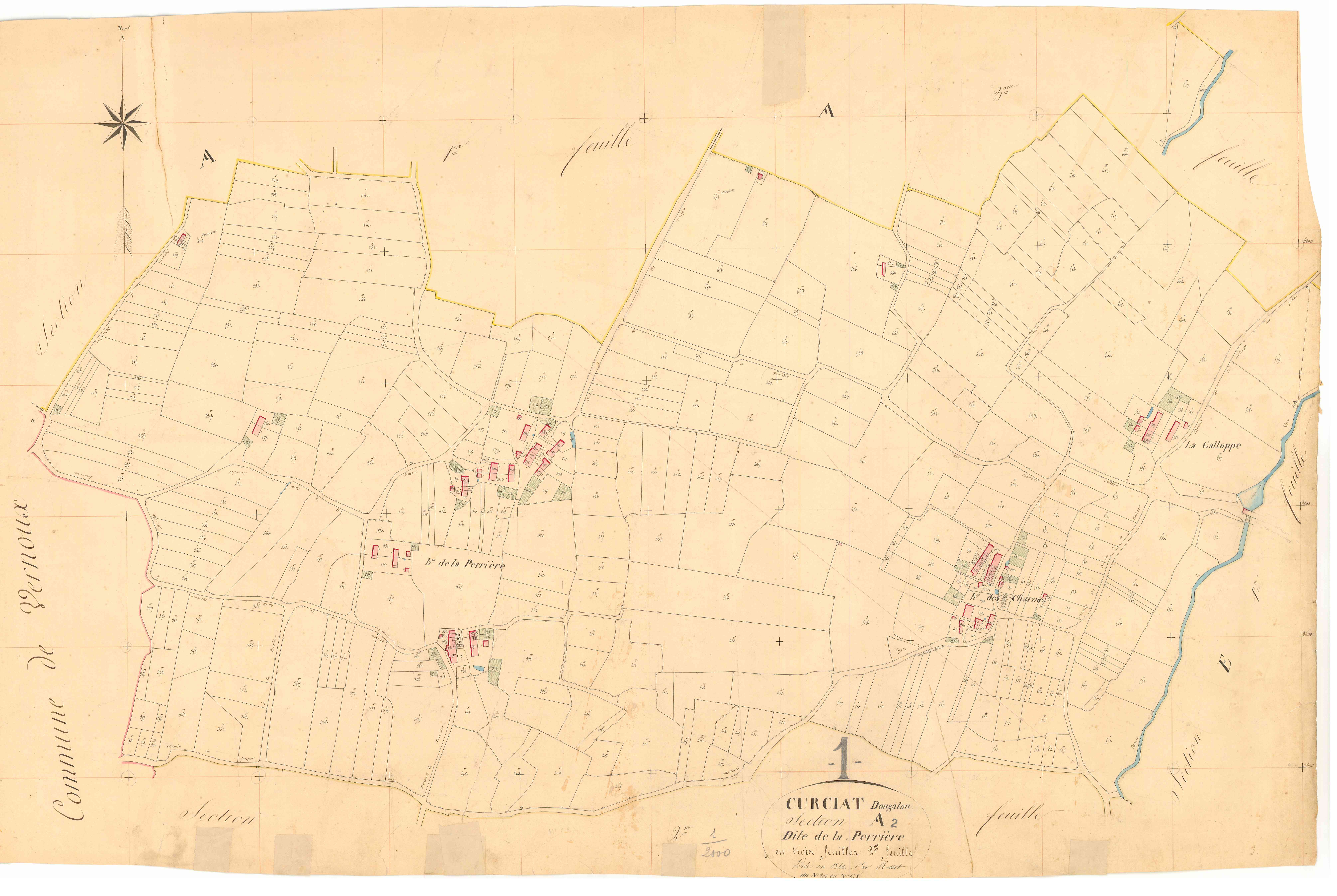 Curciat-Dongalon - 3 P 5751 - 3 P 5751 -  Feuille 2  (1842)