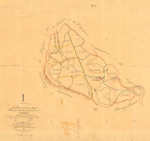 Cuzieu - 3 P 5771 - 3 P 5771 -  Tableau d'assemblage  (1833)