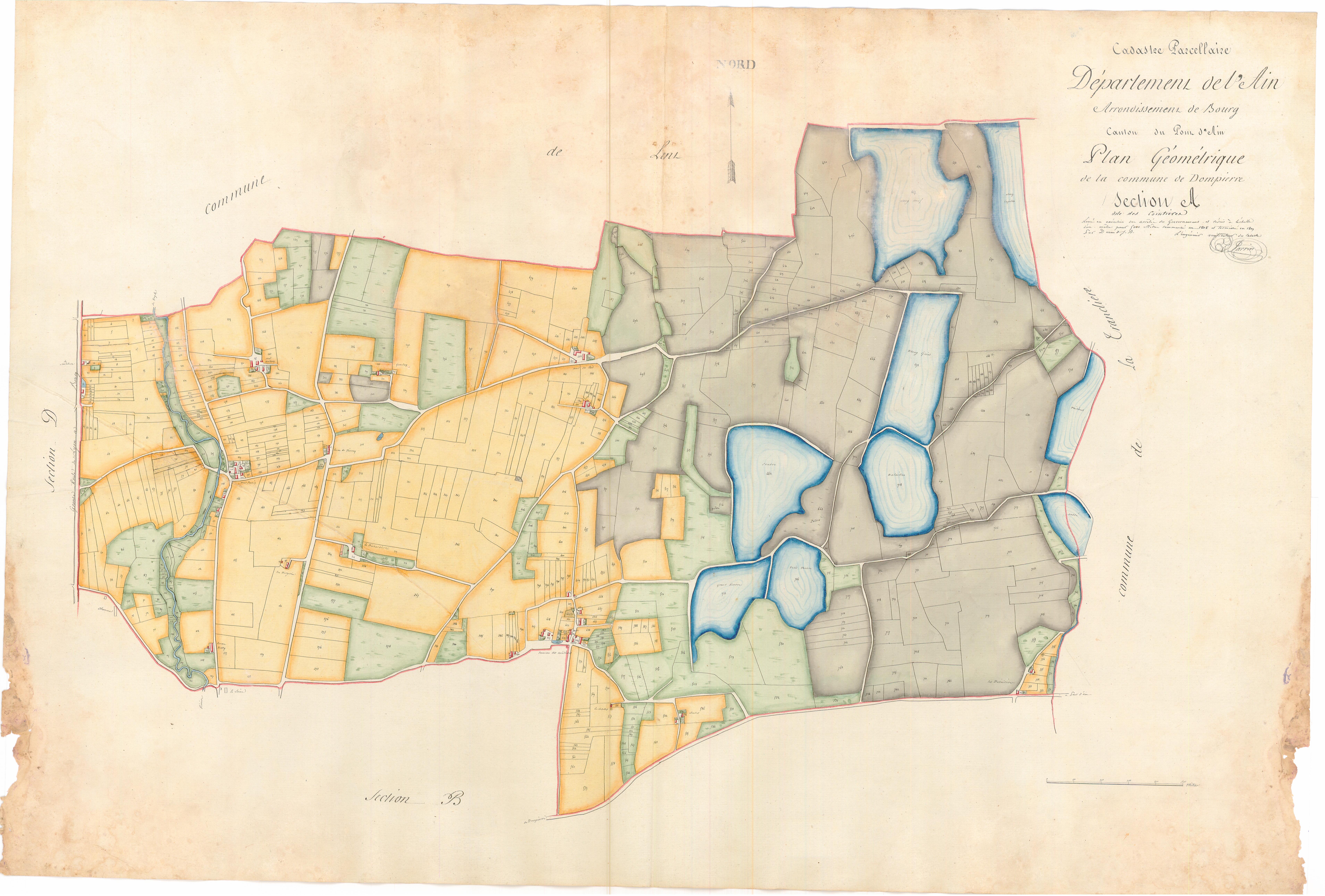 Dompierre-sur-Veyle - 3 P 10072-2 - 3 P 10072-2 -  Feuille 1  (1808)