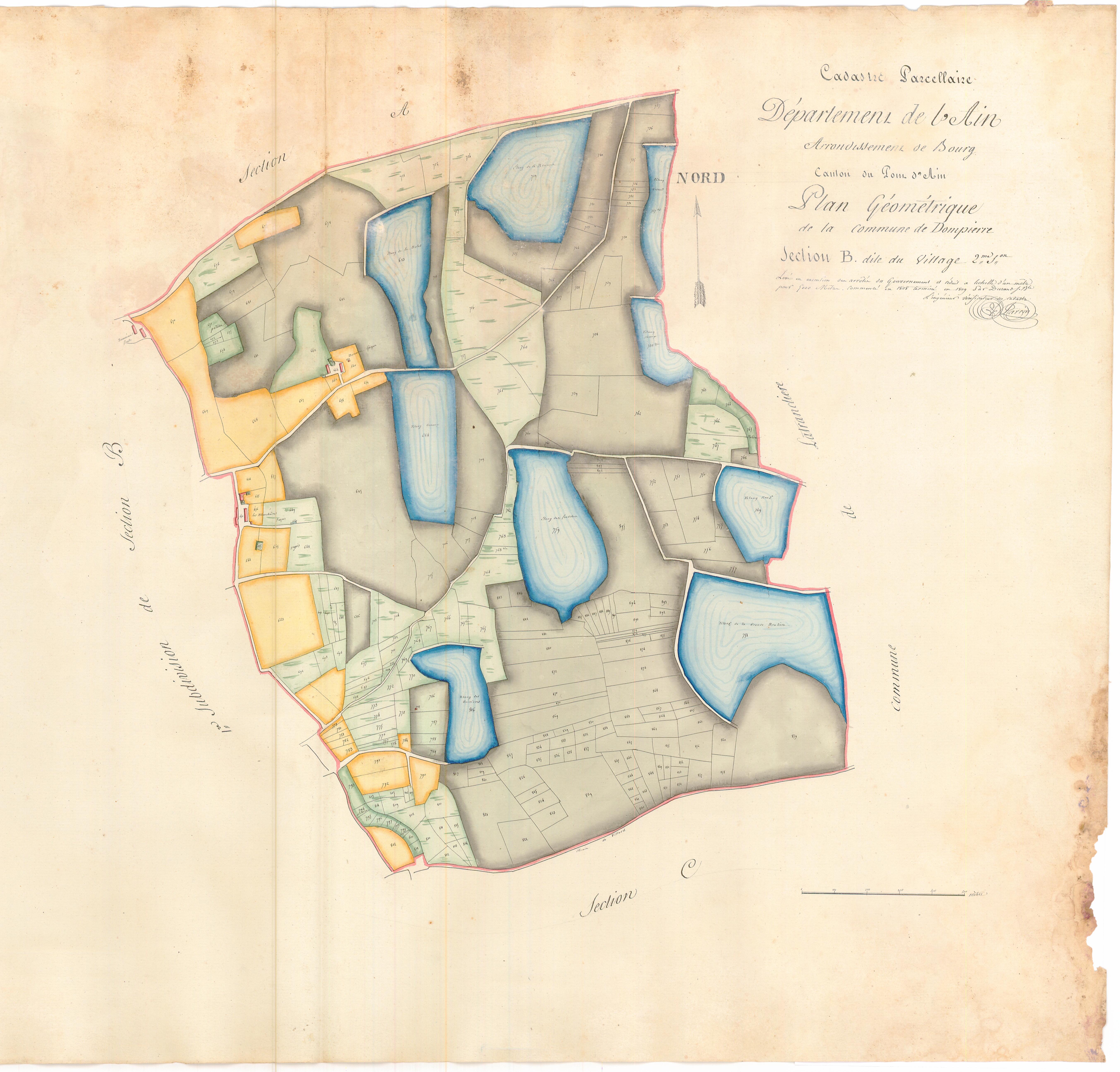 Dompierre-sur-Veyle - 3 P 10072-4 - 3 P 10072-4 -  Feuille 2  (1808)