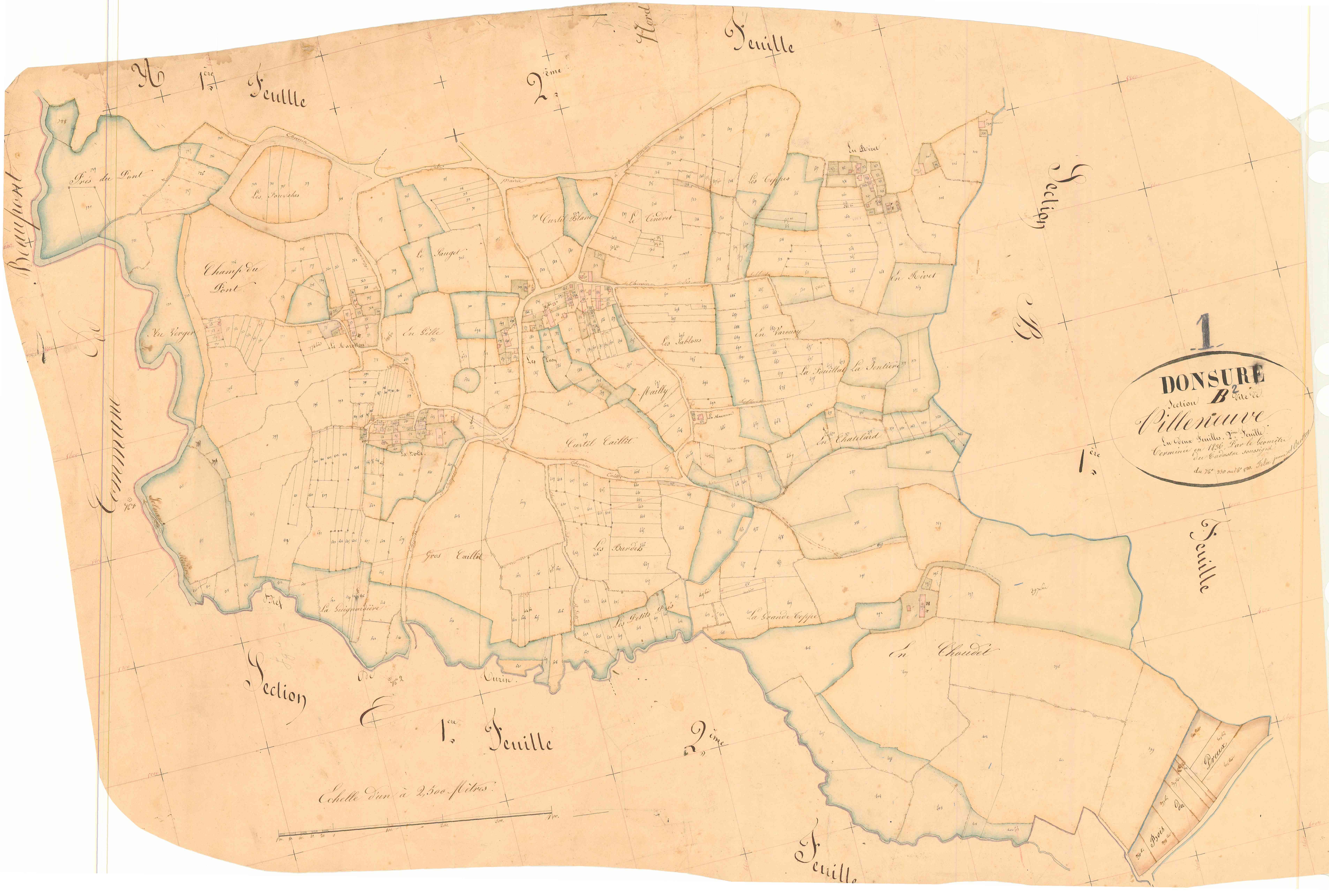 Domsure - 3 P 5873 - 3 P 5873 -  Feuille 2  (1836)