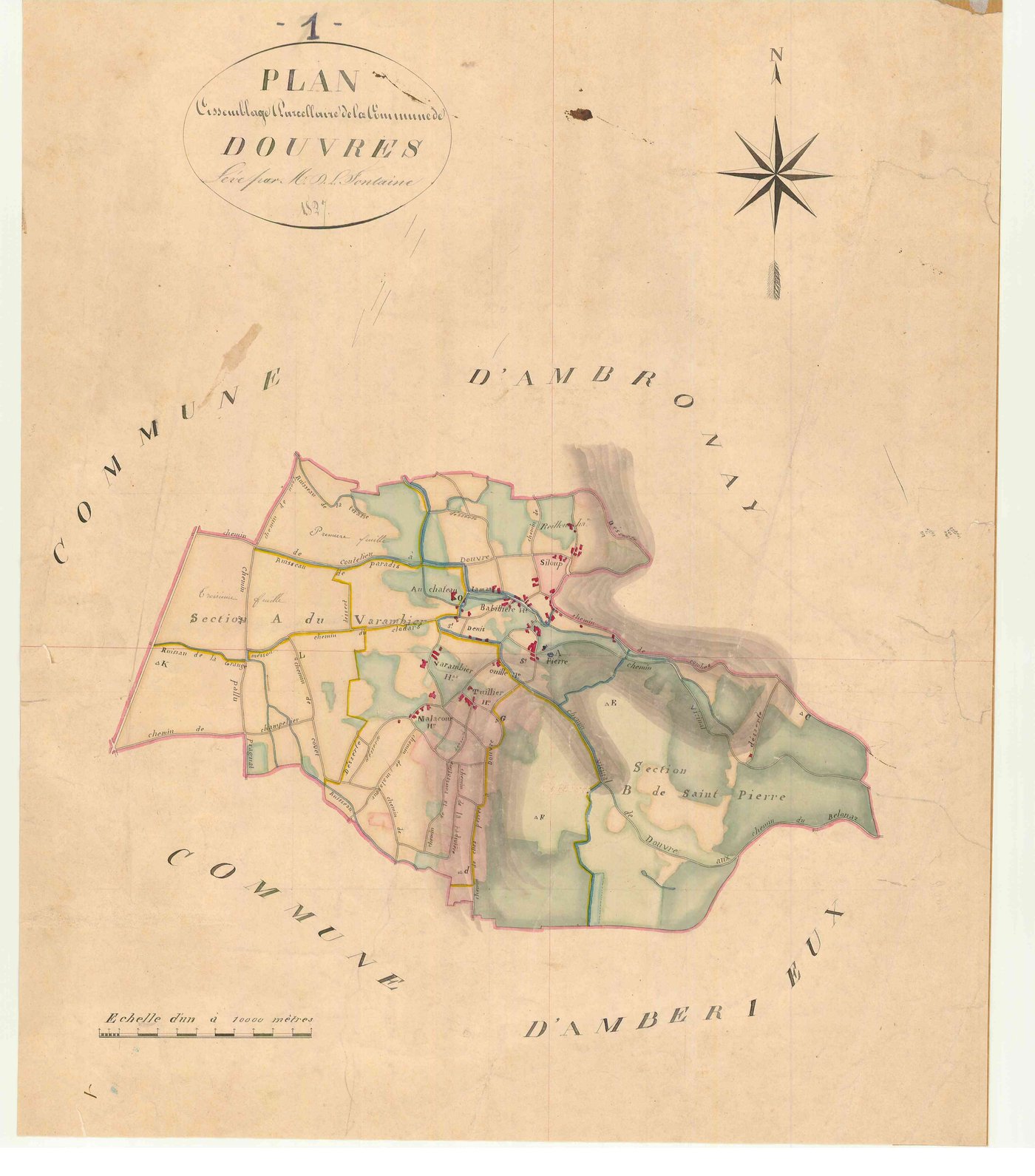 Douvres - 3 P 5925 - 3 P 5925 -  Tableau d'assemblage  (1827)