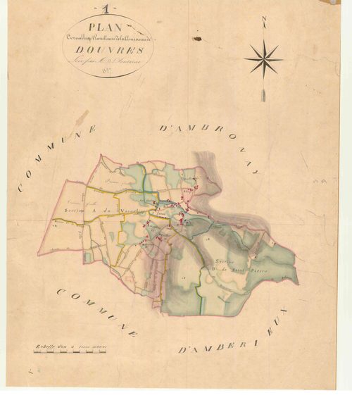 Douvres - 3 P 5925 - 3 P 5925 -  Tableau d'assemblage  (1827)