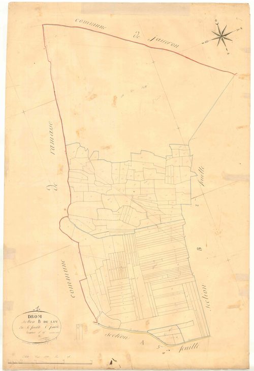 Drom - 3 P 5940 - 3 P 5940 -  Feuille 1  (1827)