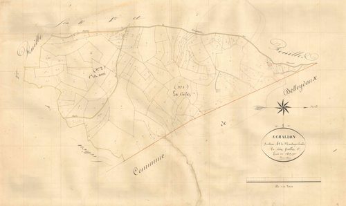 Échallon - 3 P 6014 - 3 P 6014 -  Feuille 1  (1839)