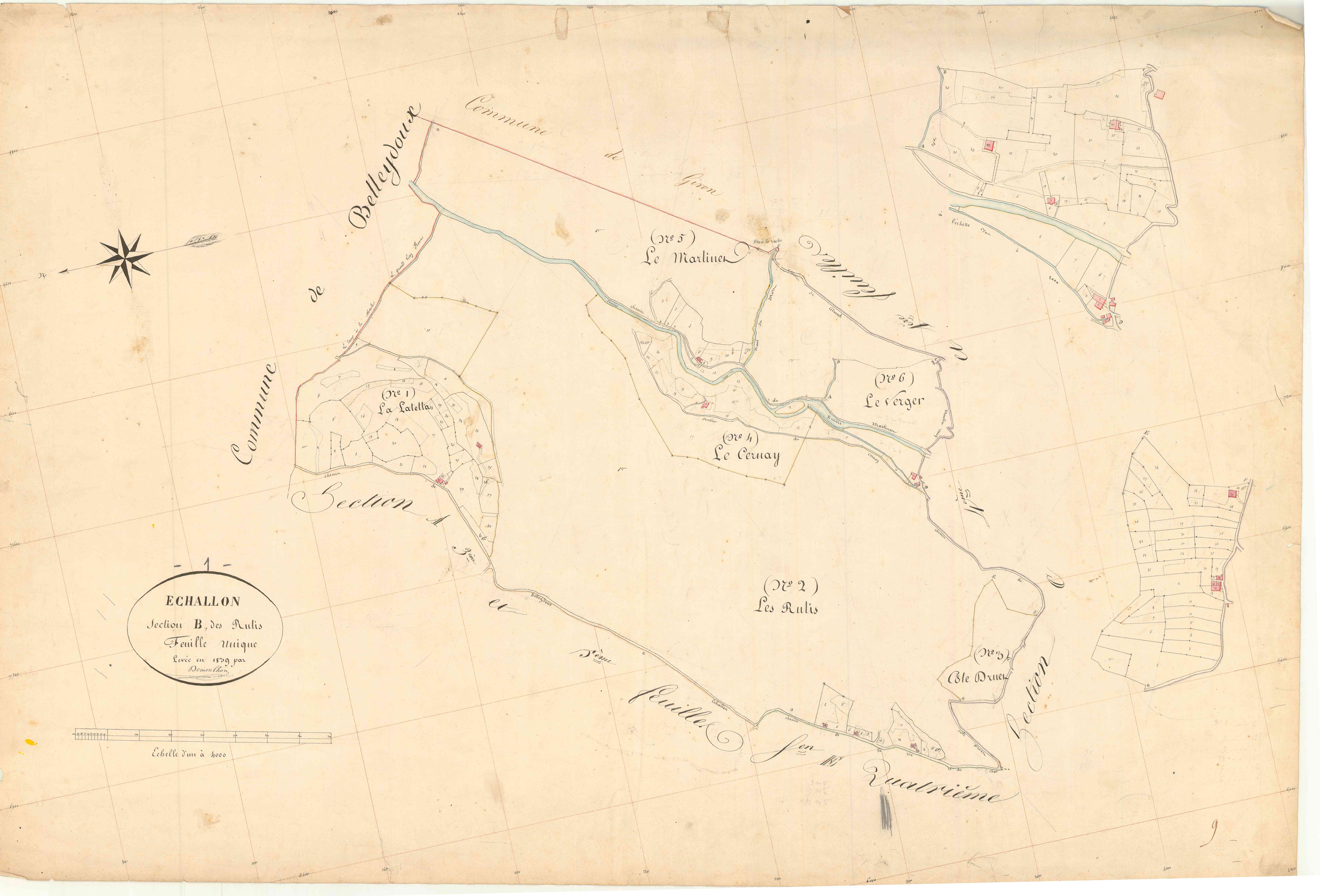 Échallon - 3 P 6019 - 3 P 6019 - Feuille 1 (1839)