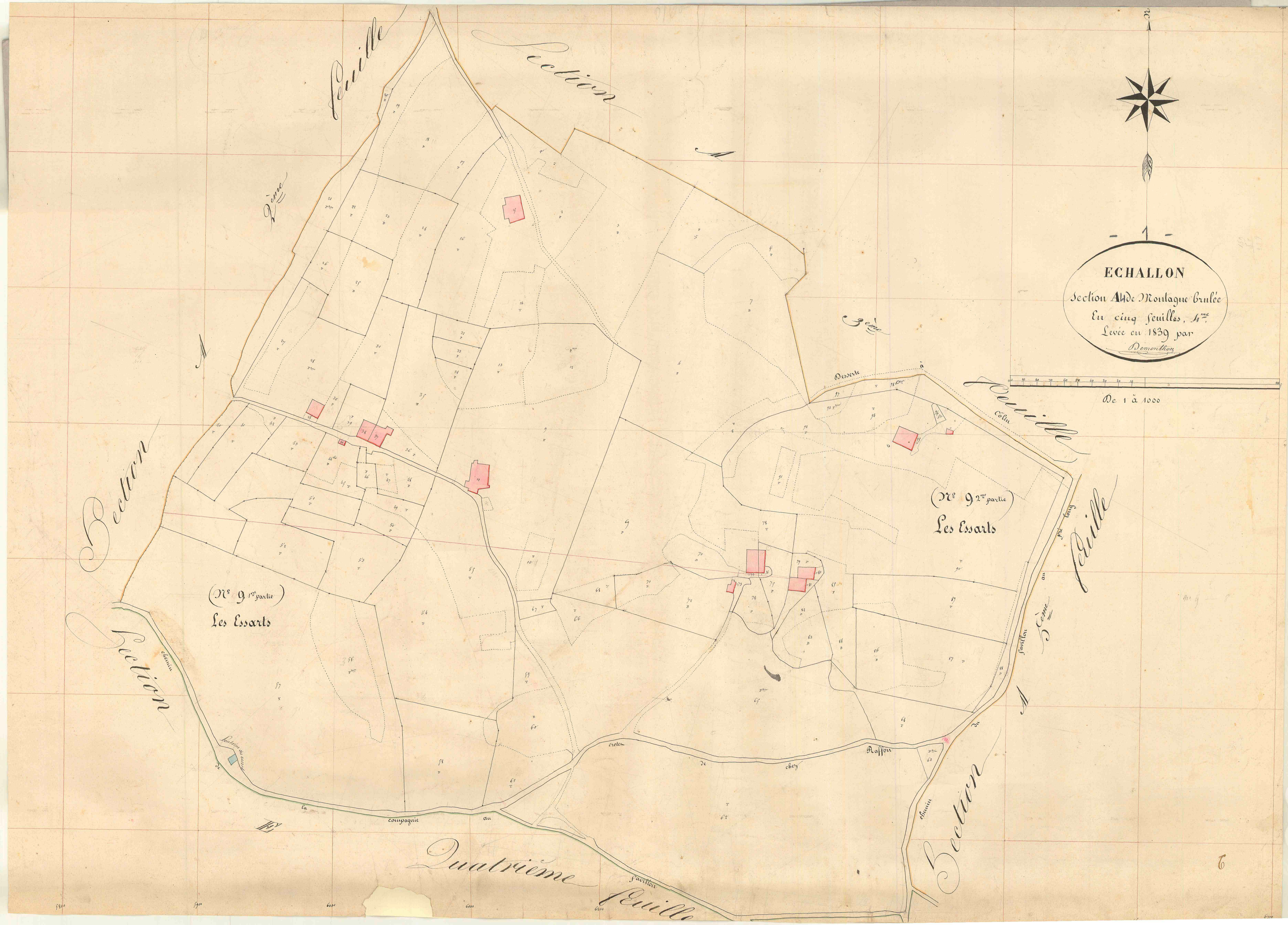 Échallon - 3 P 6017 - 3 P 6017 - Feuille 4 (1839)