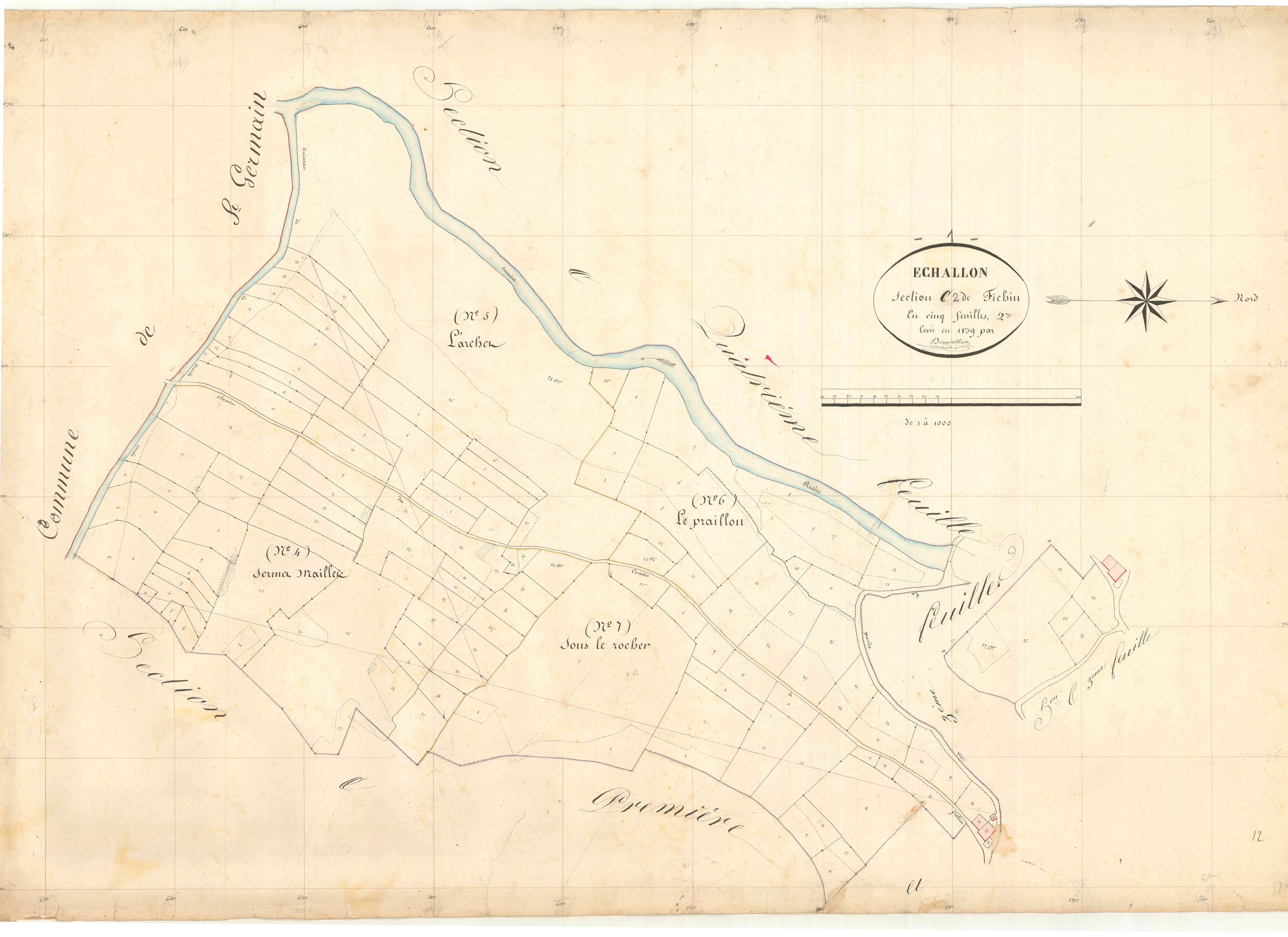 Échallon - 3 P 6021 - 3 P 6021 - Feuille 2 (1839)