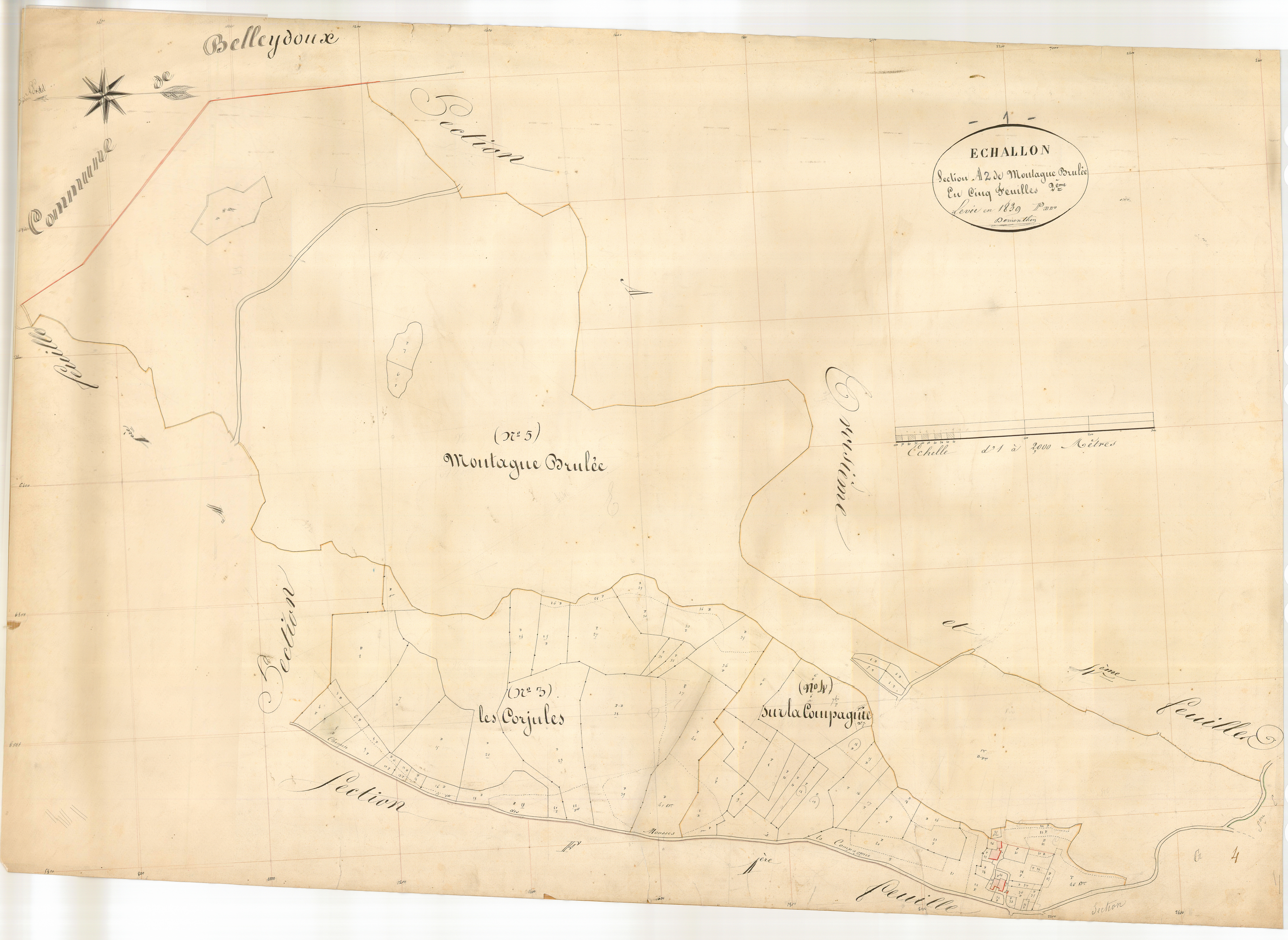 Échallon - 3 P 6015 - 3 P 6015 - Feuille 2 (1839)