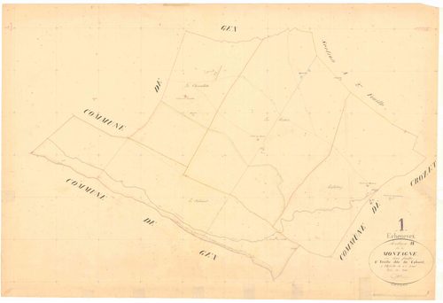 Échenevex - 3 P 6049 - 3 P 6049 -  Feuille 1  (1845)