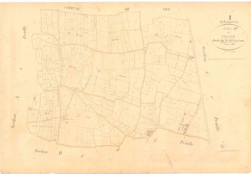 Échenevex - 3 P 6051 - 3 P 6051 -  Feuille 1  (1845)