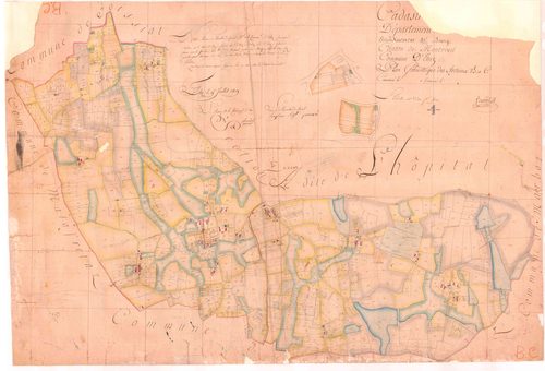Étrez (Bresse Vallons, Ain, France ; ancienne commune) - 3 P 6070 - 3 P 6070 -  Feuille 1  (1809)