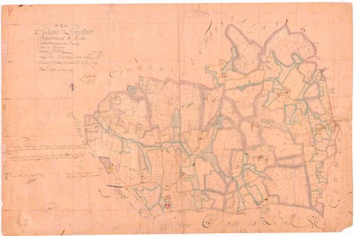 Étrez (Bresse Vallons, Ain, France ; ancienne commune) - 3 P 6069 - 3 P 6069 -  Feuille 1  (1809)