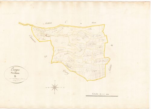 Évosges - 3 P 10113-5 - 3 P 10113-5 -  Feuille 3  (1812)
