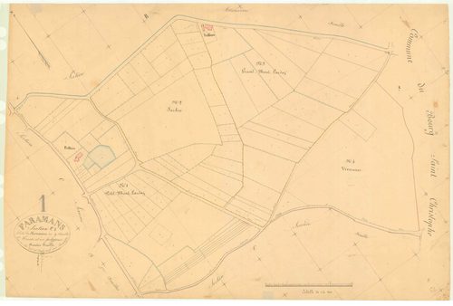 Faramans - 3 P 6090 - 3 P 6090 -  Feuille 1  (1839)