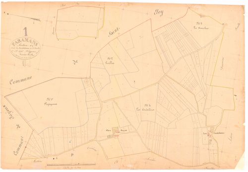 Faramans - 3 P 6085 - 3 P 6085 -  Feuille 1  (1839)