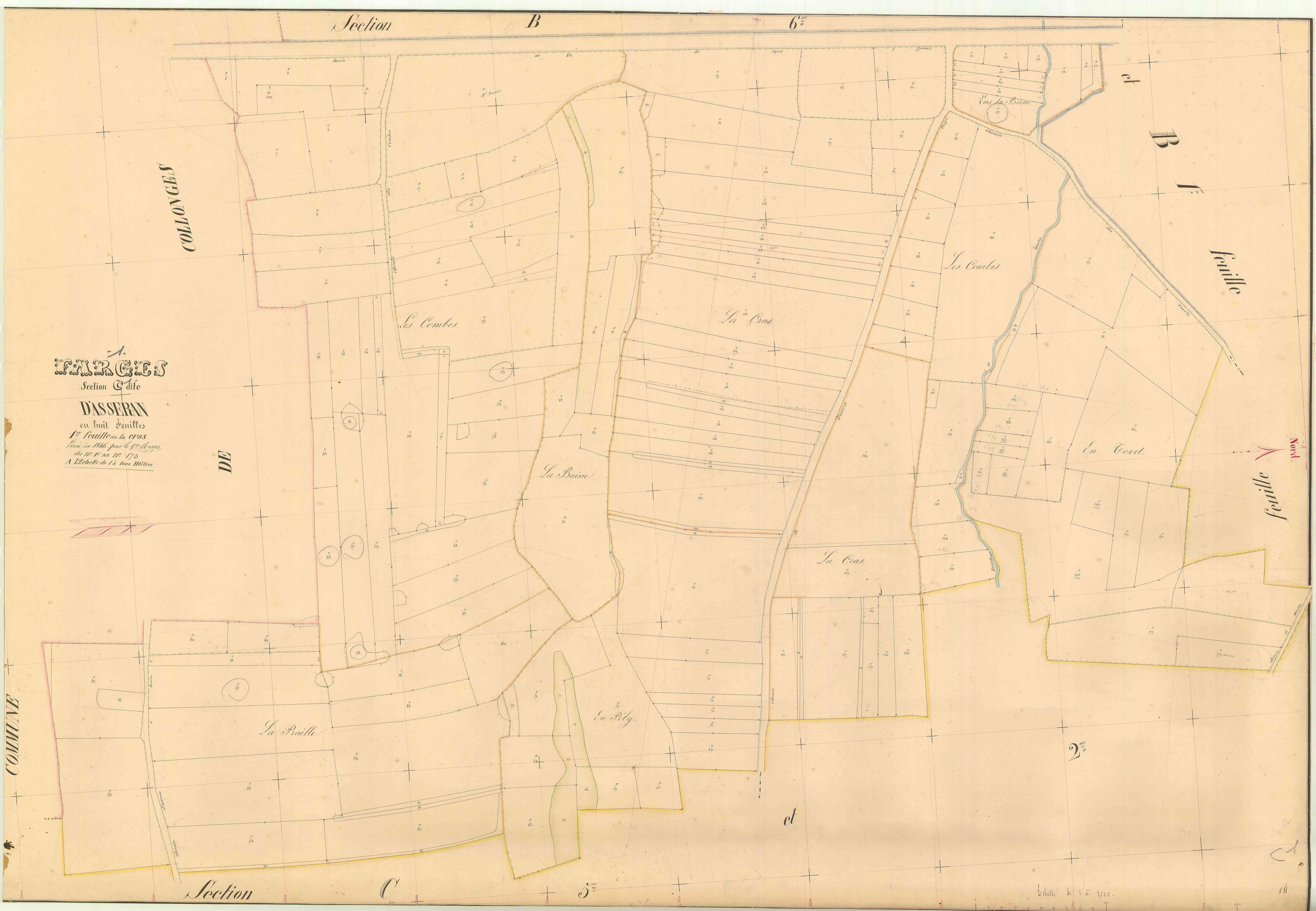 Farges - 3 P 6120 - 3 P 6120 -  Feuille 1  (1846)