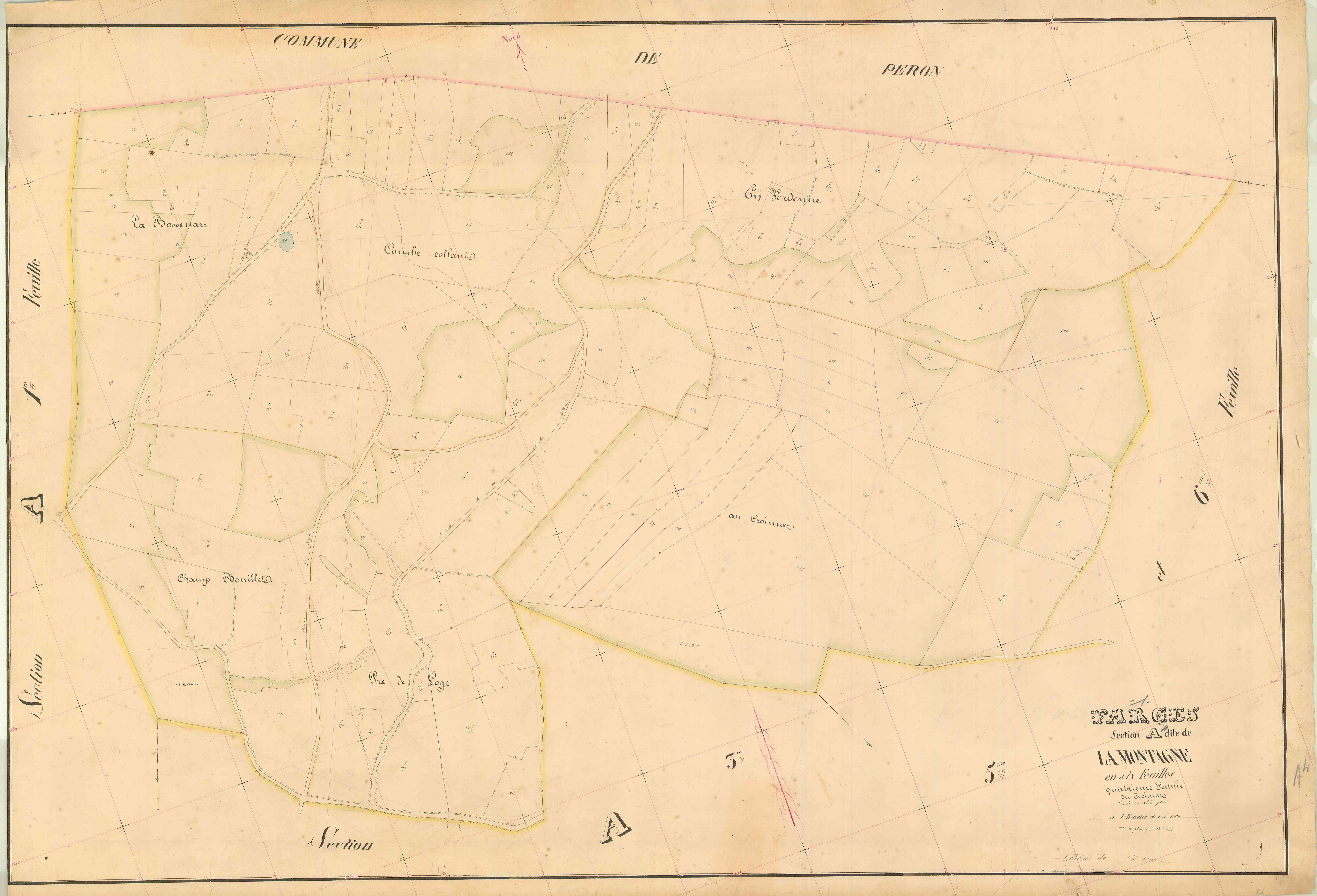 Farges - 3 P 6111 - 3 P 6111 -  Feuille 4  (1846)