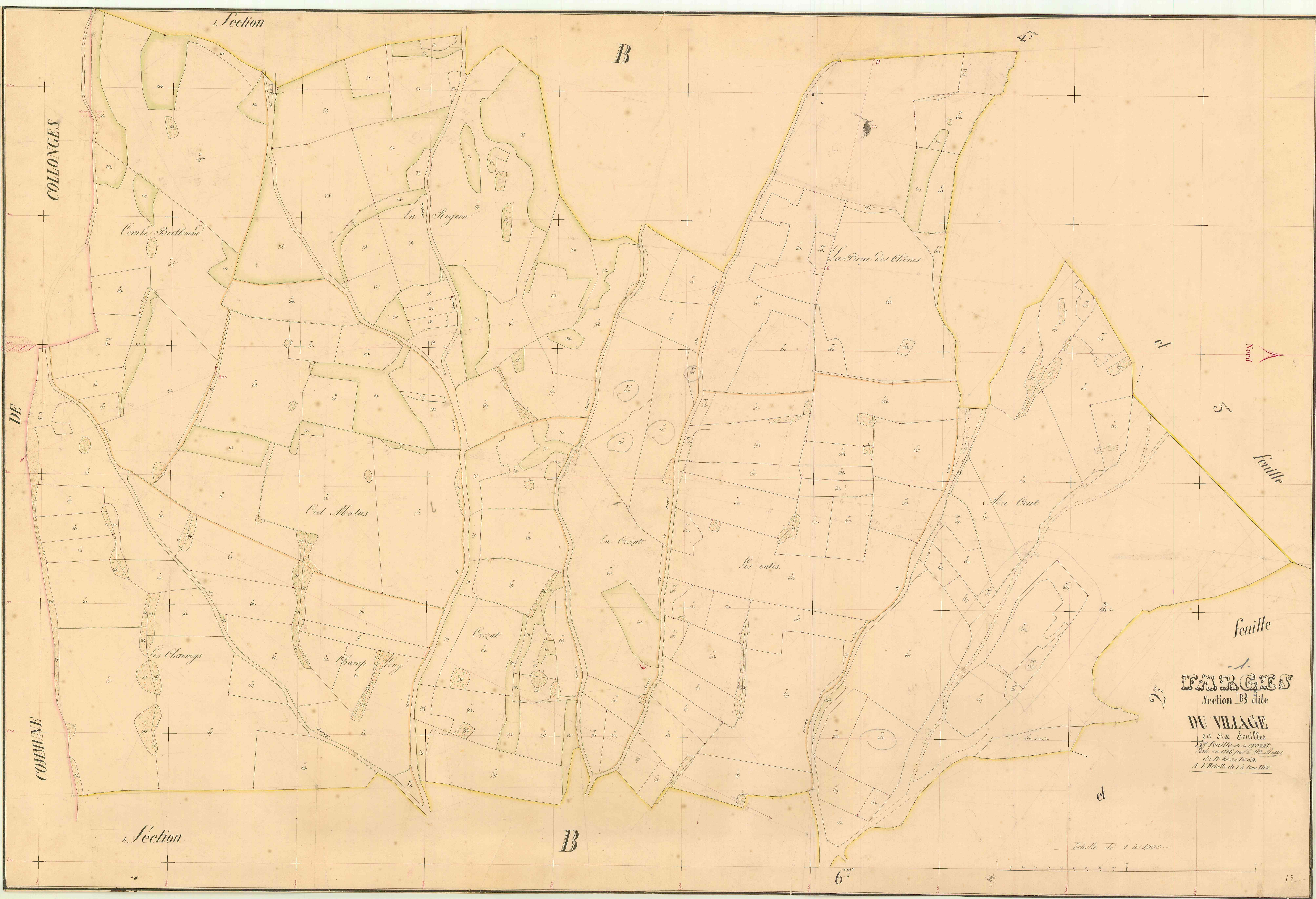 Farges - 3 P 6118 - 3 P 6118 -  Feuille 5  (1846)