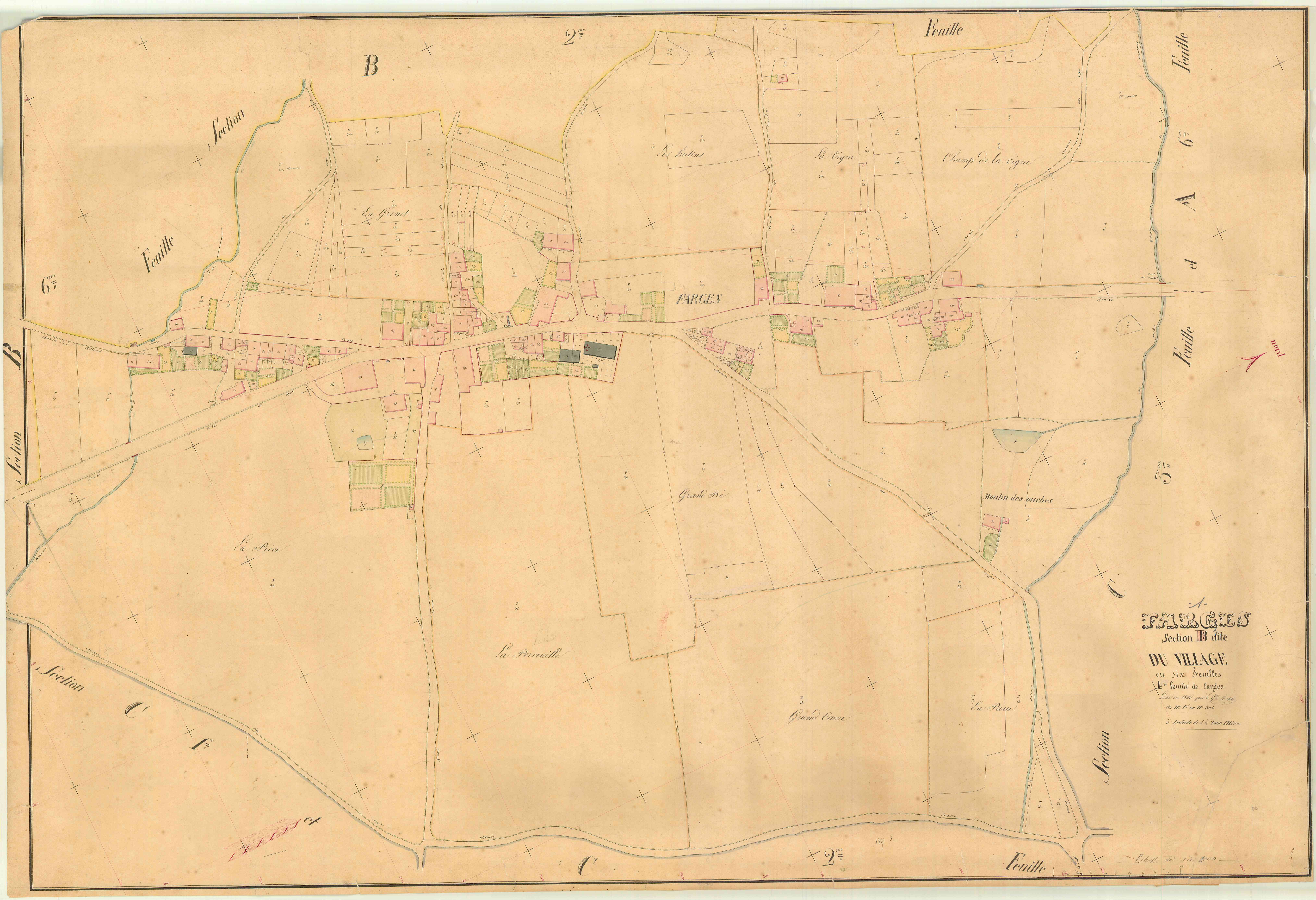 Farges - 3 P 6114 - 3 P 6114 -  Feuille 1  (1846)