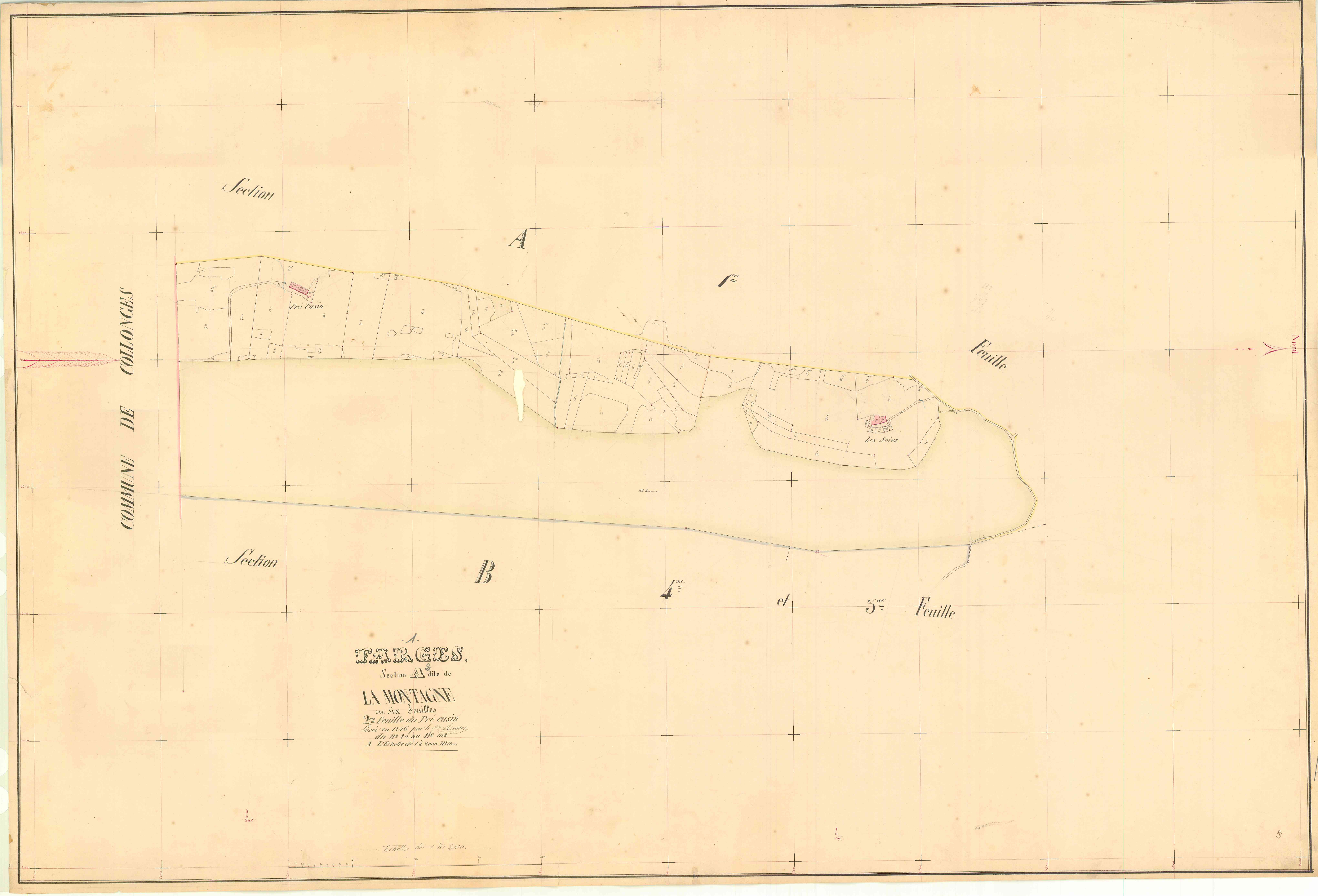 Farges - 3 P 6109 - 3 P 6109 -  Feuille 2  (1846)