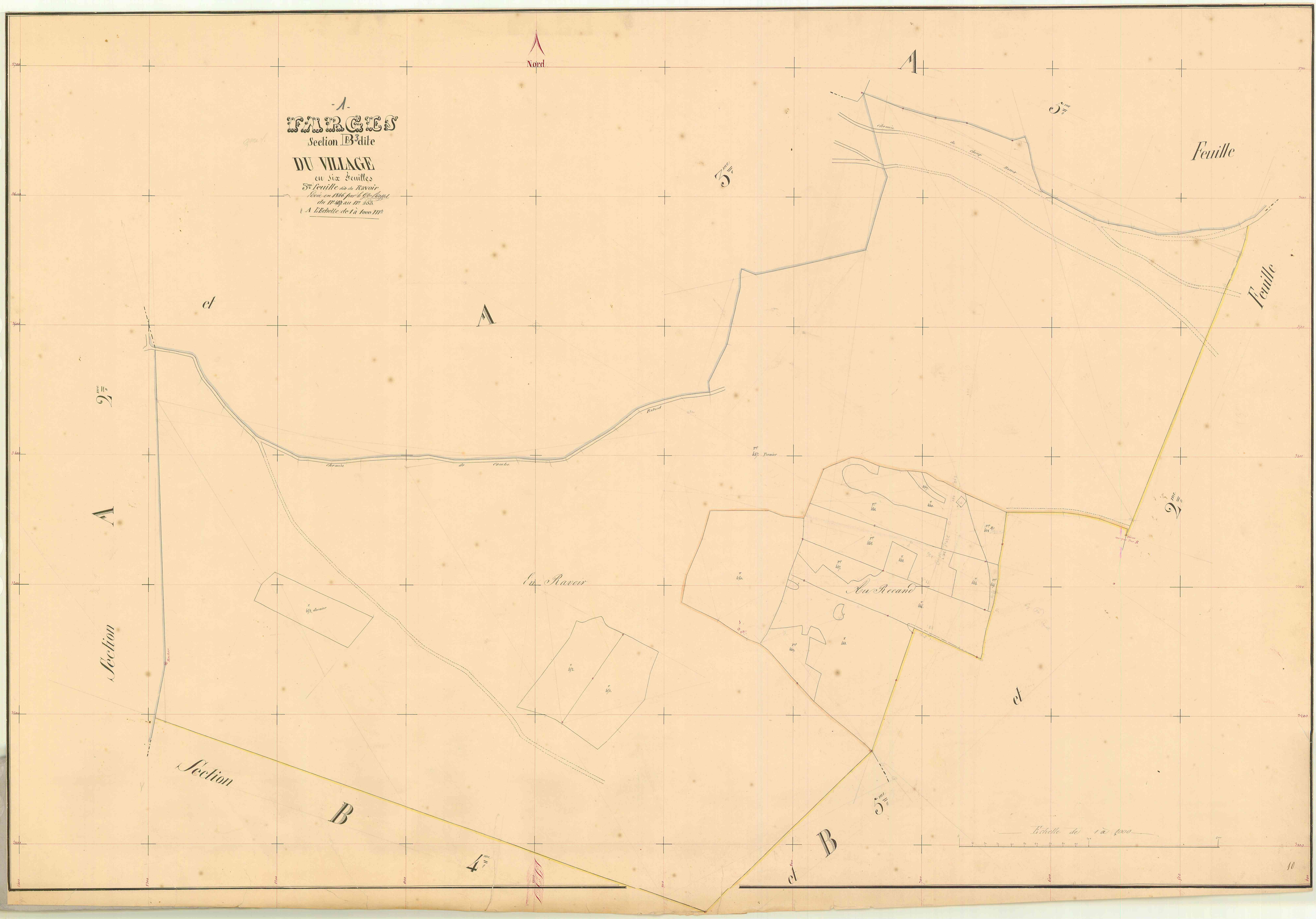 Farges - 3 P 6116 - 3 P 6116 -  Feuille 3  (1846)