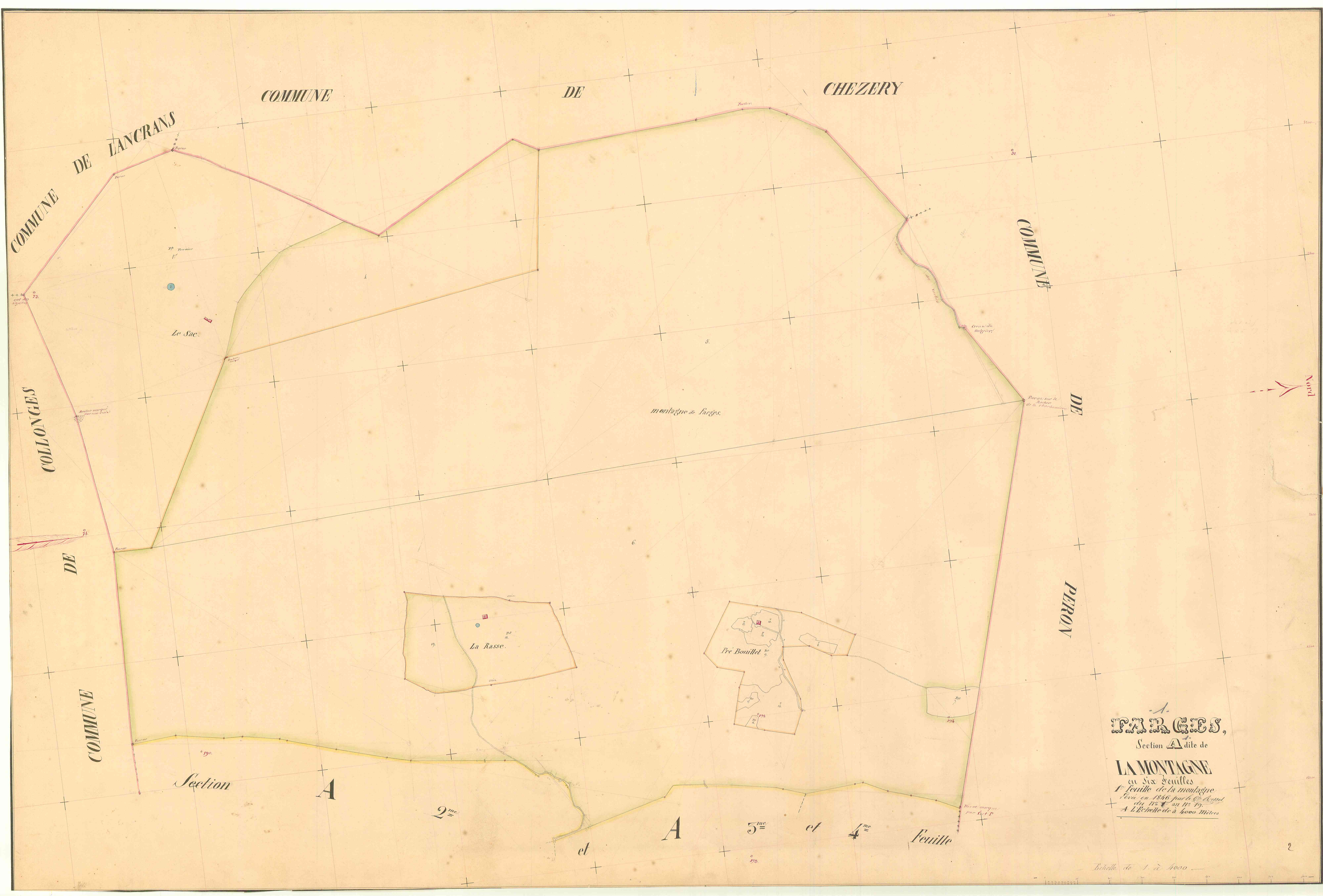 Farges - 3 P 6108 - 3 P 6108 -  Feuille 1  (1846)
