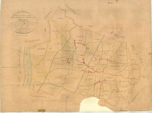 Feillens - 3 P 6135 - 3 P 6135 -  Tableau d'assemblage  (1836)
