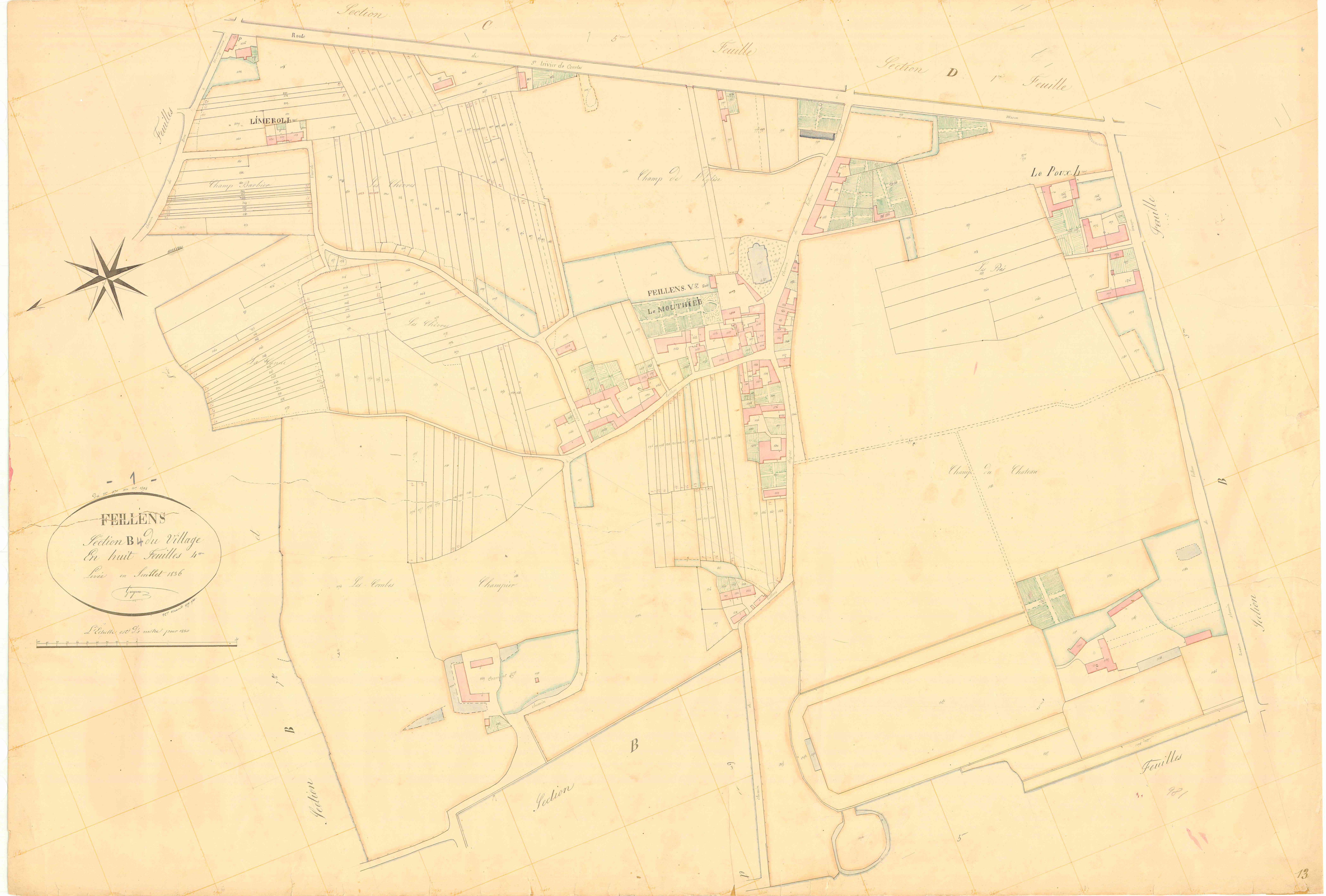 Feillens - 3 P 6147 - 3 P 6147 - Feuille 4 (1836)