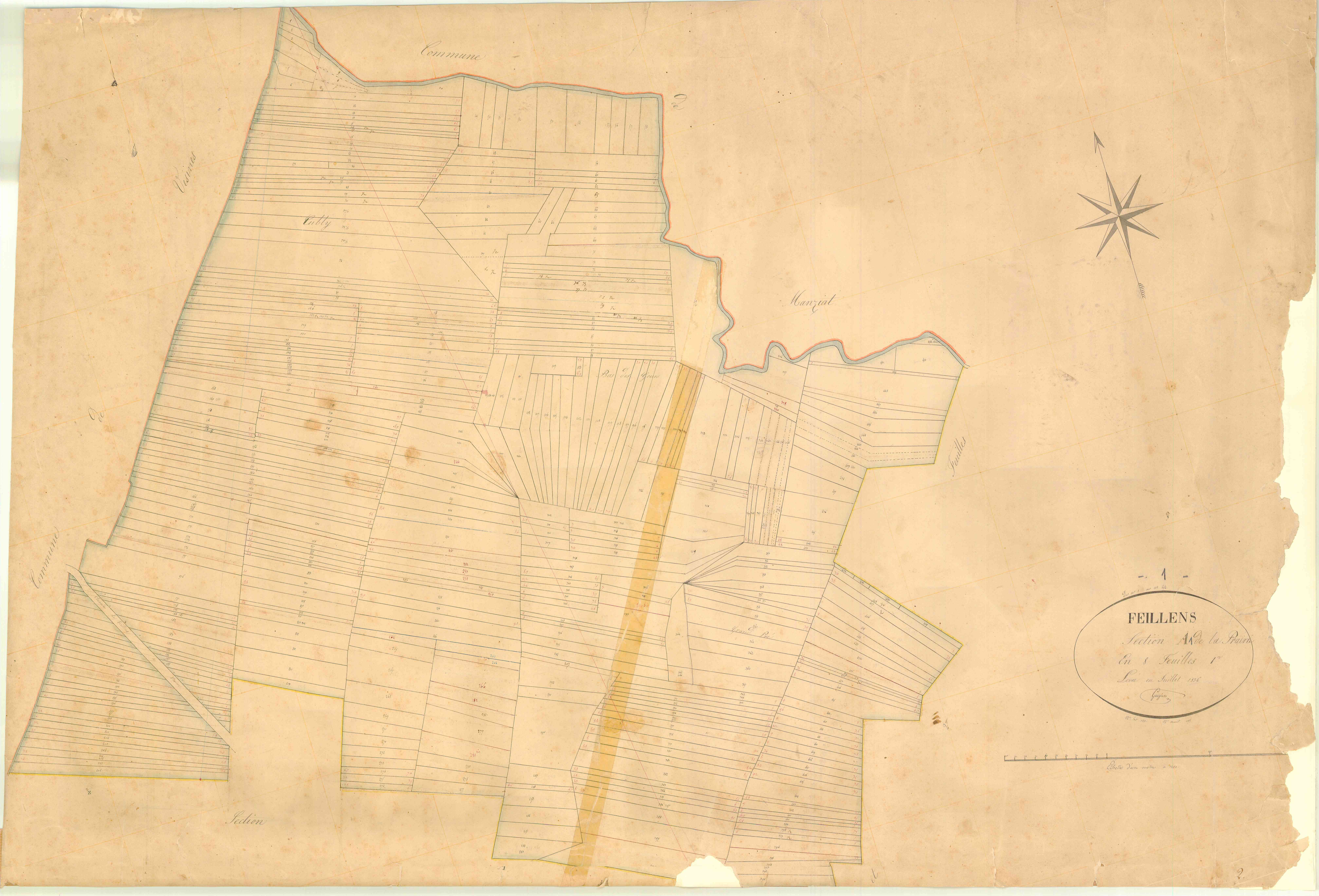 Feillens - 3 P 6136 - 3 P 6136 - Feuille 1 (1836)