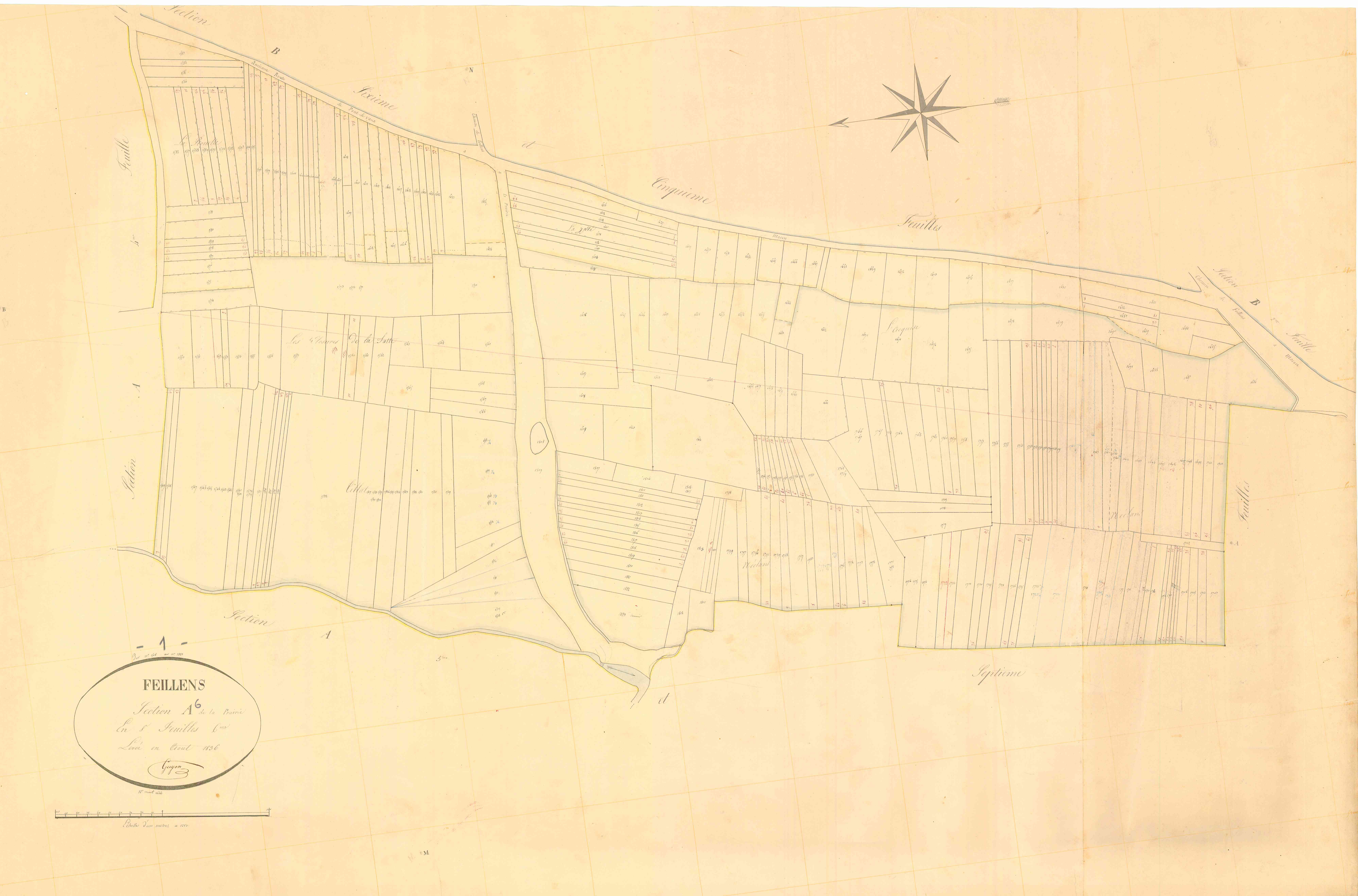 Feillens - 3 P 6141 - 3 P 6141 - Feuille 6 (1836)