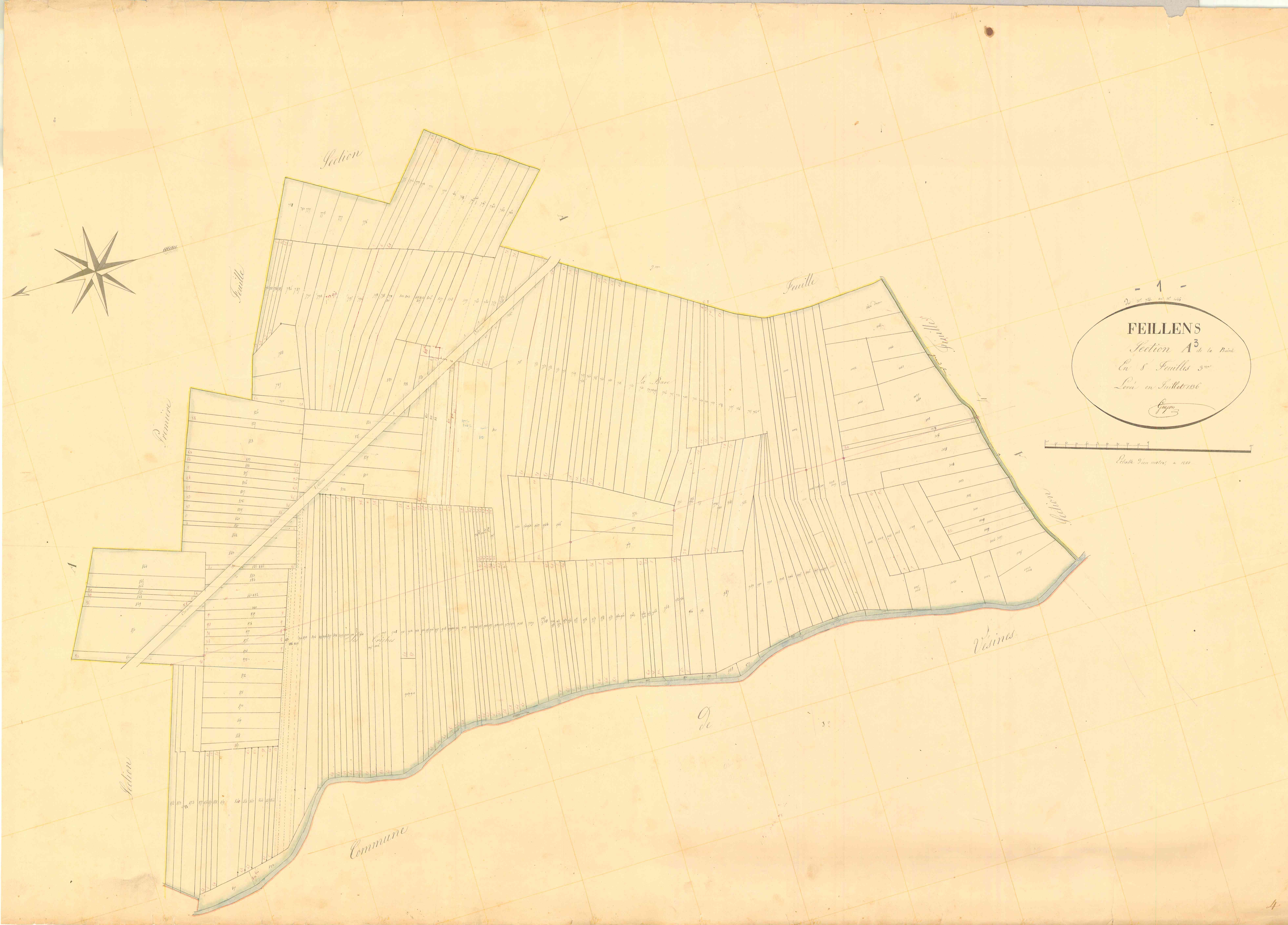 Feillens - 3 P 6138 - 3 P 6138 - Feuille 3 (1836)
