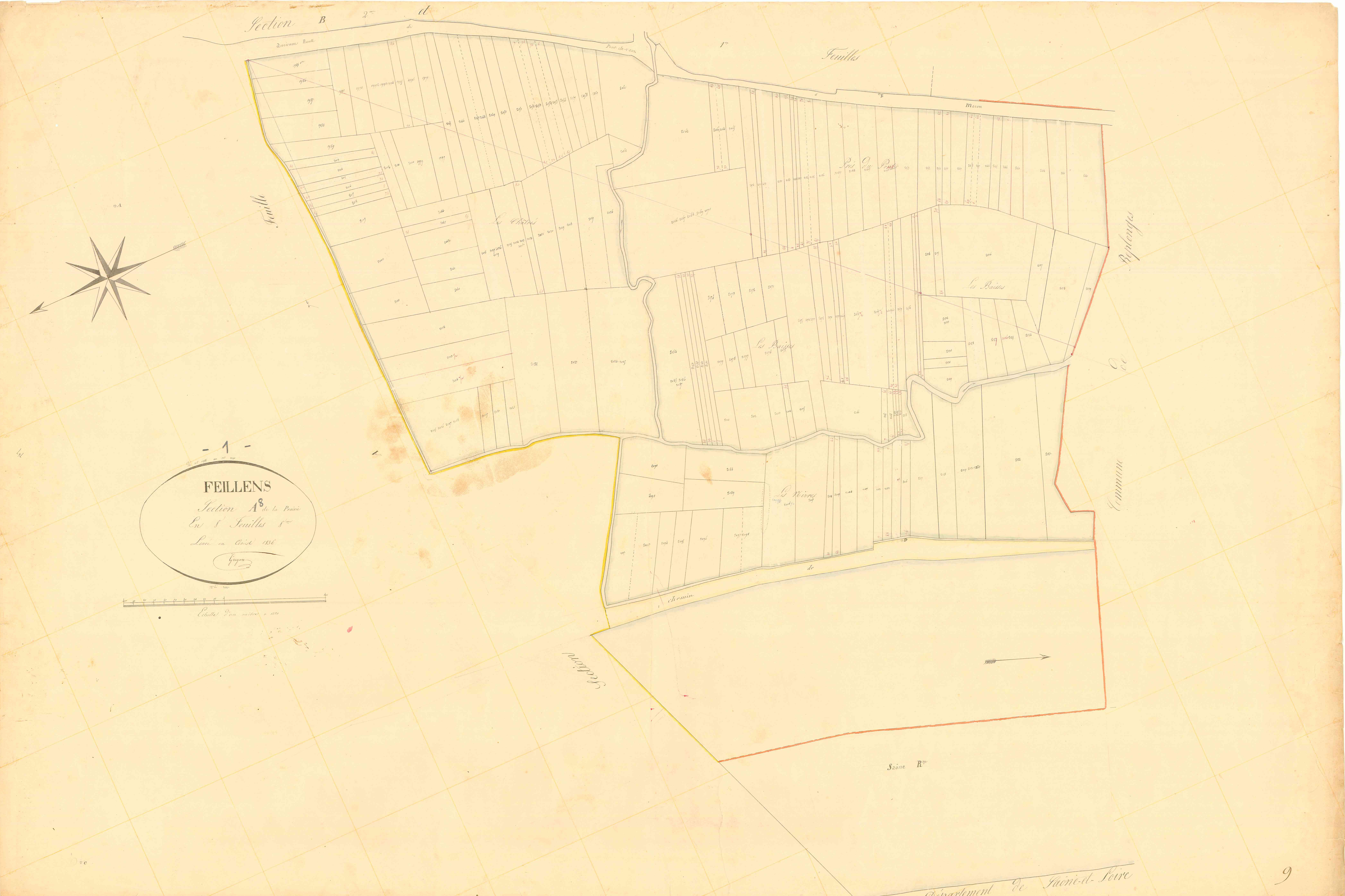 Feillens - 3 P 6143 - 3 P 6143 - Feuille 8 (1836)