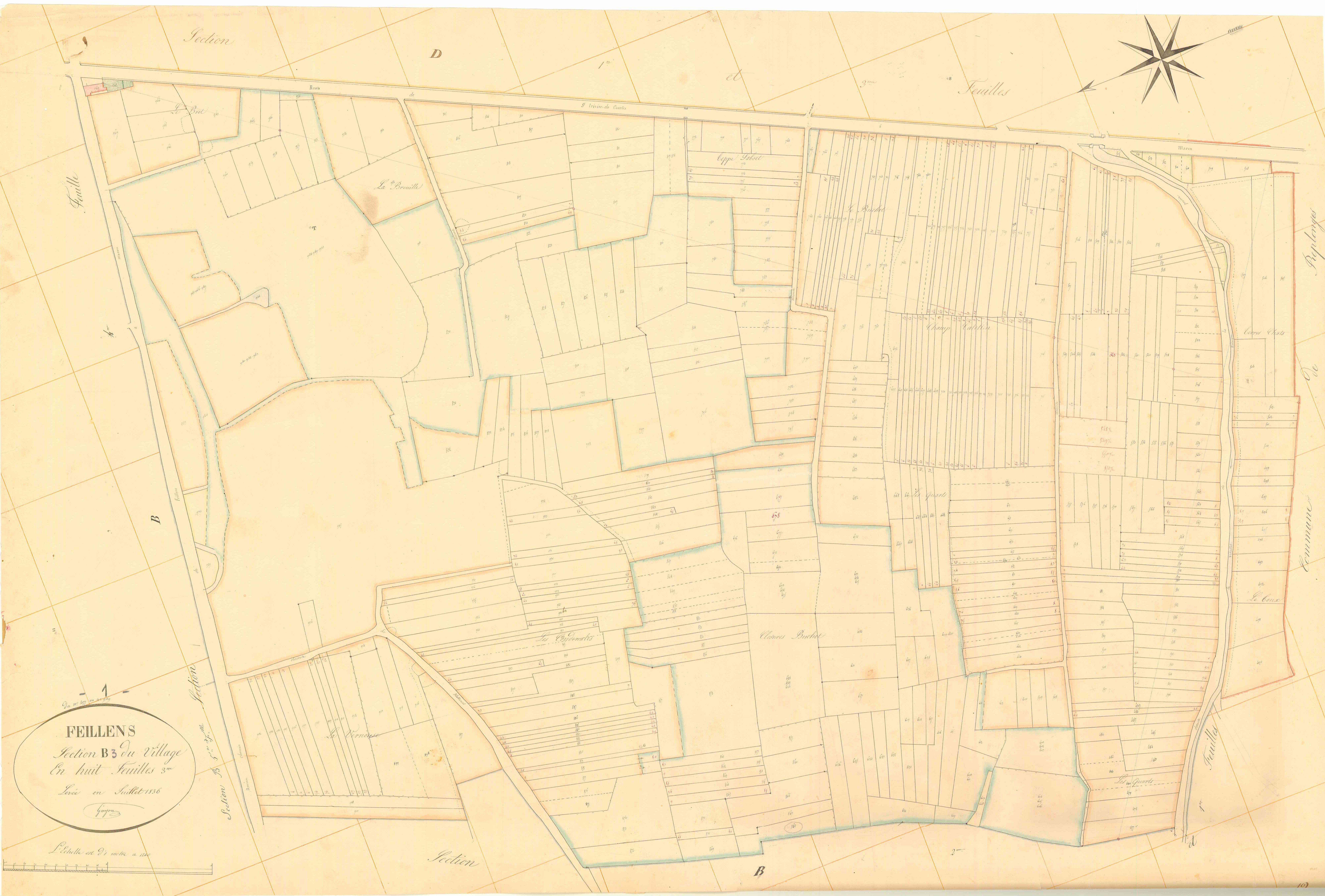 Feillens - 3 P 6146 - 3 P 6146 - Feuille 3 (1836)