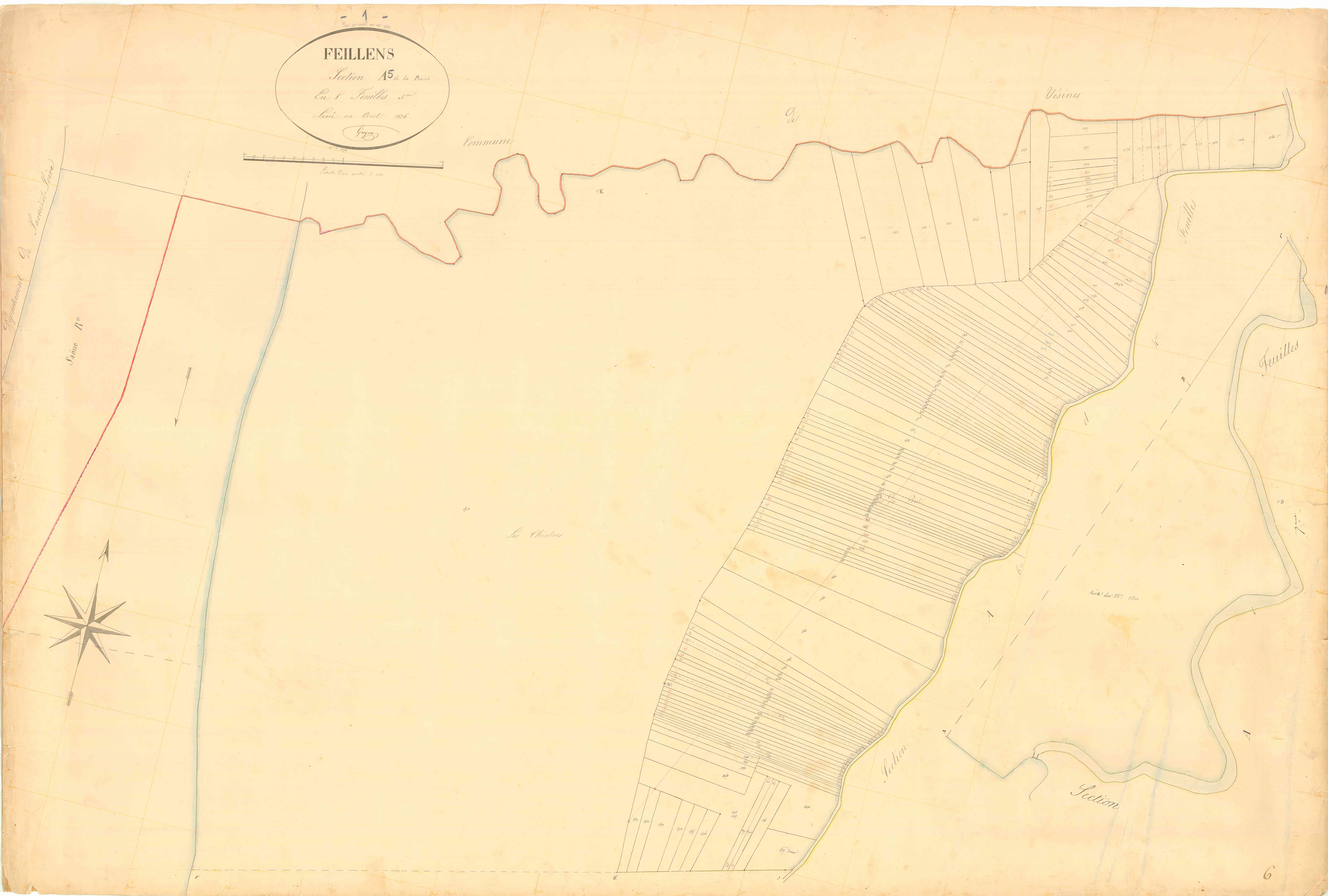 Feillens - 3 P 6140 - 3 P 6140 - Feuille 5 (1836)