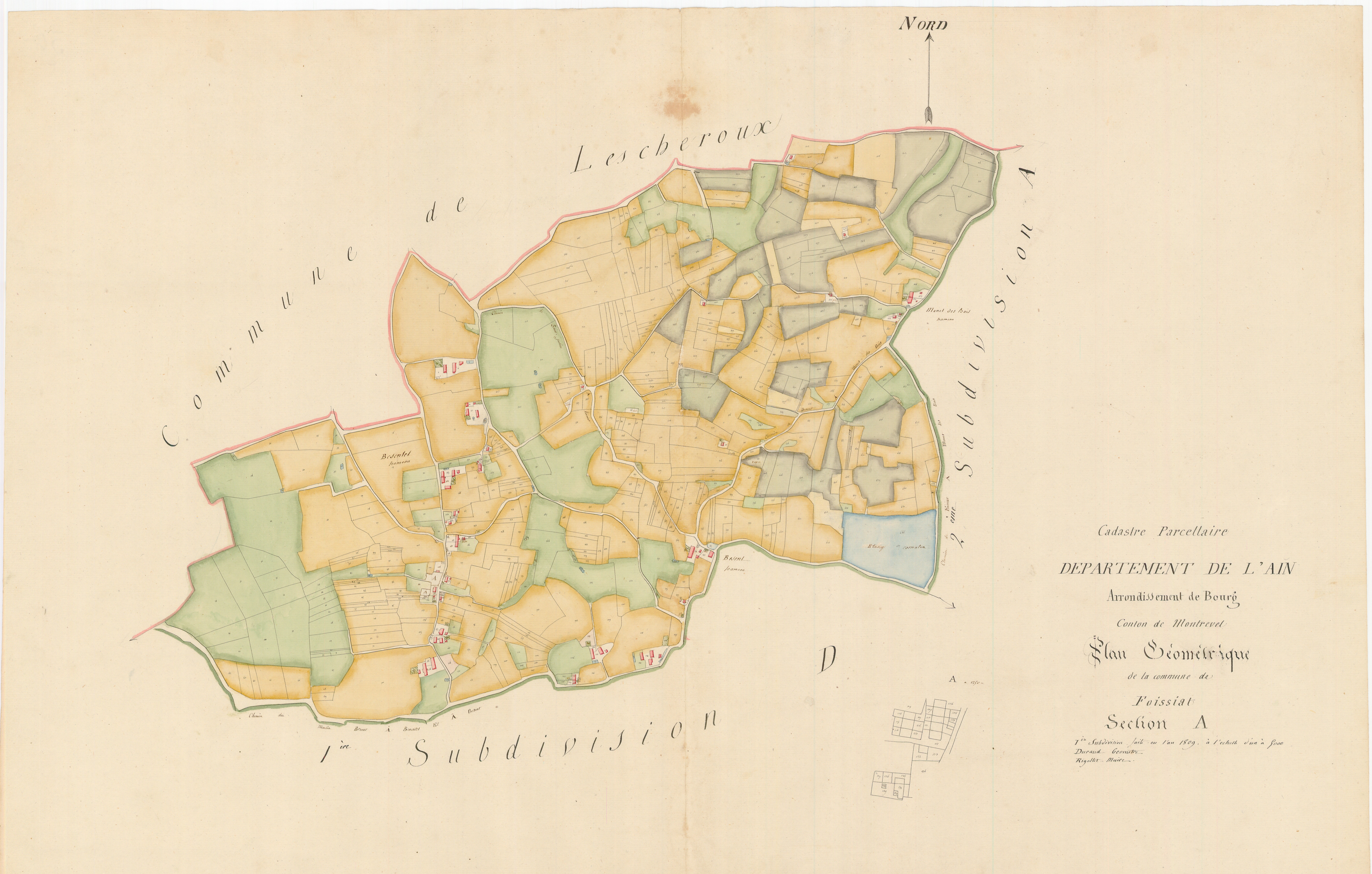 Foissiat - 3 P 10128-2 - 3 P 10128-2 -  Feuille 1  (1809)