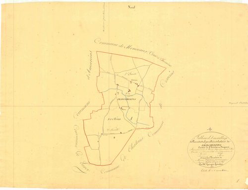 Francheleins - 3 P 6199 - 3 P 6199 -  Tableau d'assemblage  (1831)