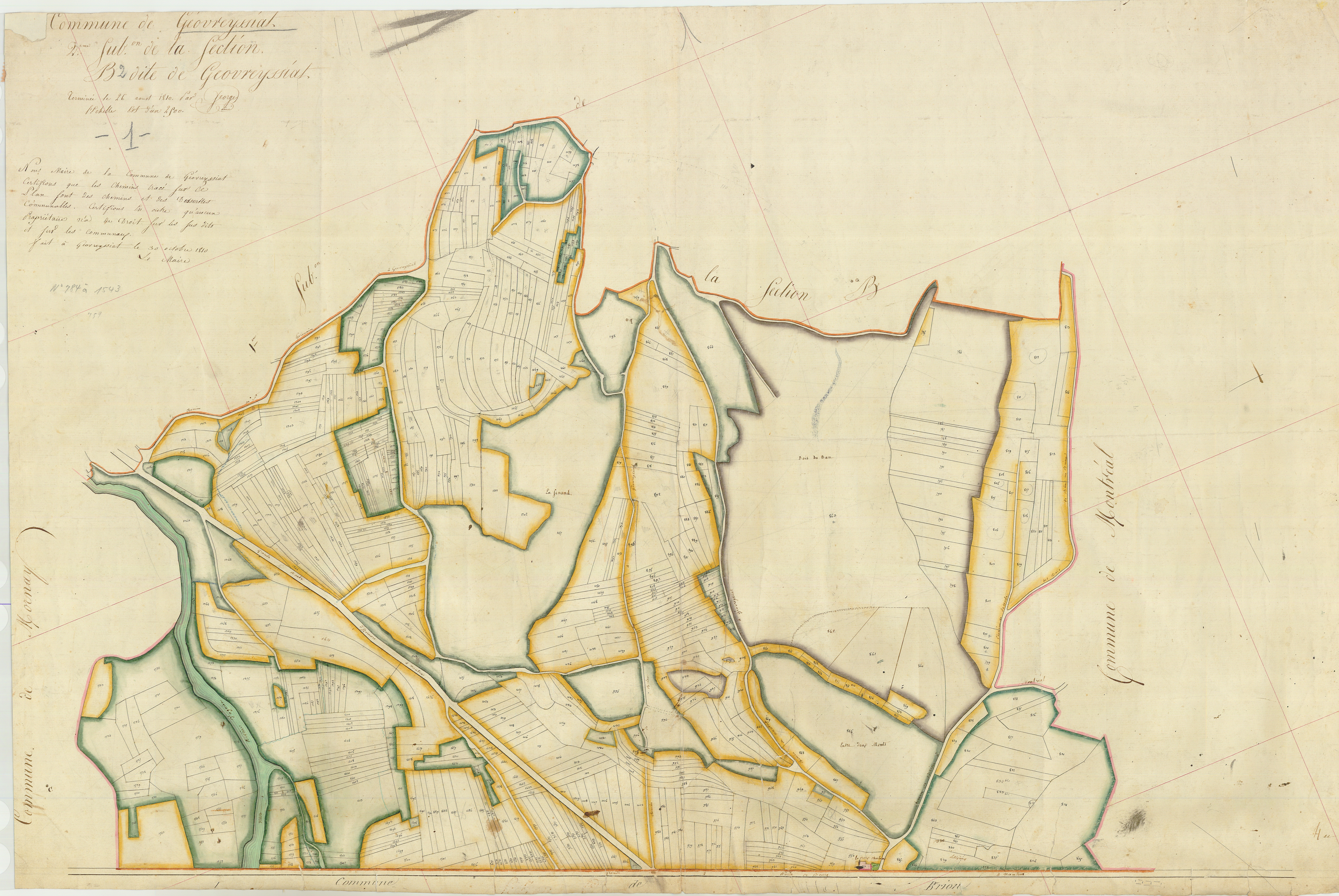 Géovreissiat - 3 P 6229 - 3 P 6229 -  Feuille 2  (1810)