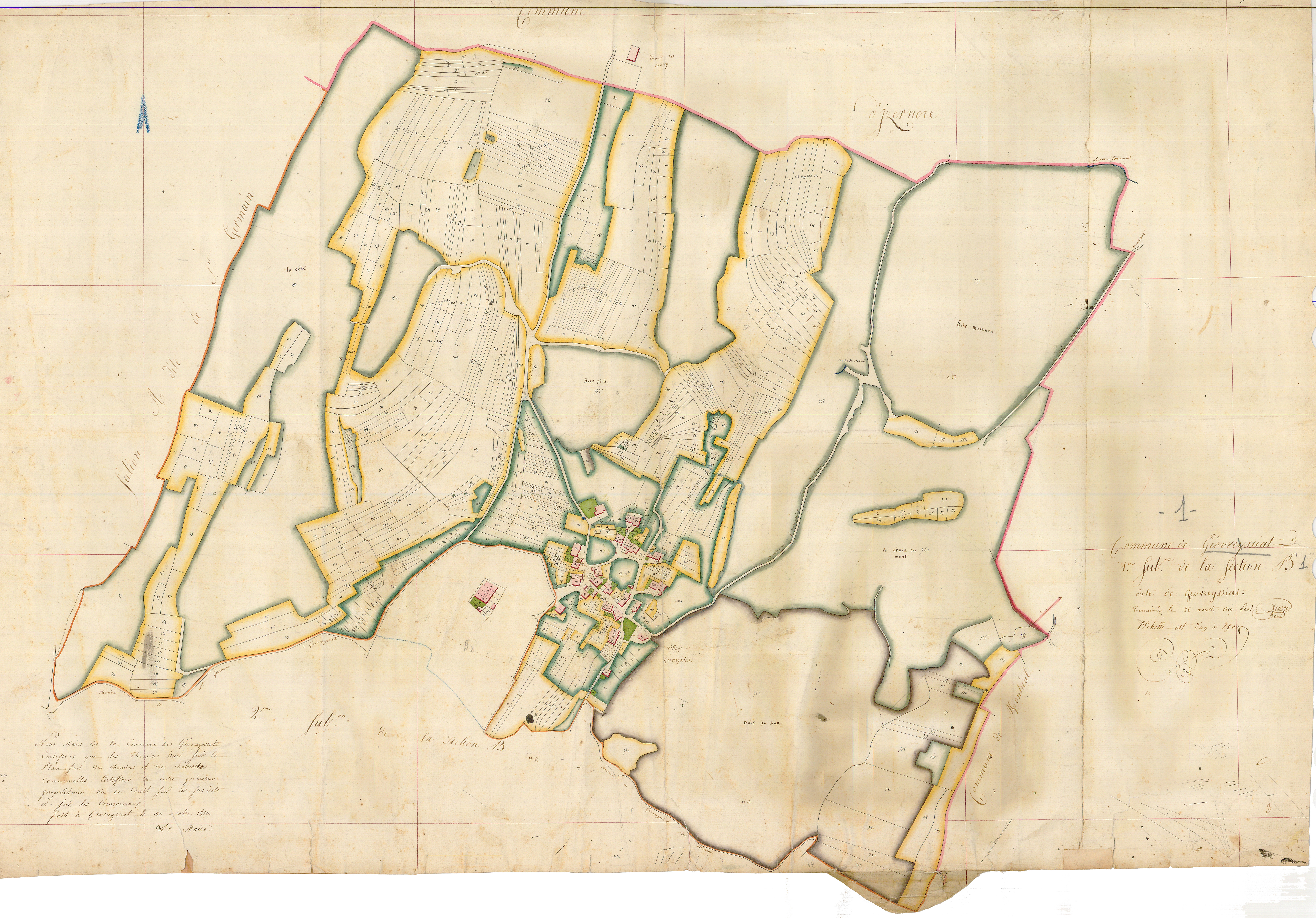 Géovreissiat - 3 P 6228 - 3 P 6228 - Feuille 1 (1810)