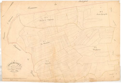Géovreisset - 3 P 6223 - 3 P 6223 -  Feuille 2  (1839)