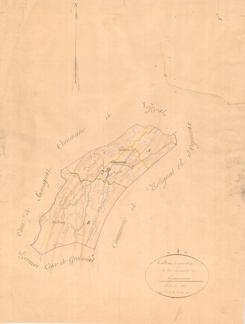 Géovreisset - 3 P 6221 - 3 P 6221 -  Tableau d'assemblage  (1839)