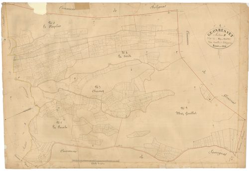 Géovreisset - 3 P 6225 - 3 P 6225 -  Feuille 1  (1839)