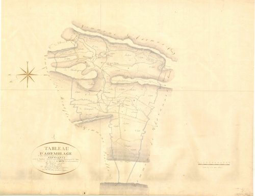Germagnat - 3 P 6232 - 3 P 6232 -  Tableau d'assemblage  (1824)