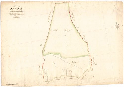 Germagnat - 3 P 6233 - 3 P 6233 -  Feuille 1  (1824)