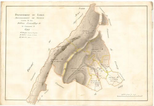 Gex - 3 P 1091-1 - 3 P 1091-1 -  Tableau d'assemblage  (1810)