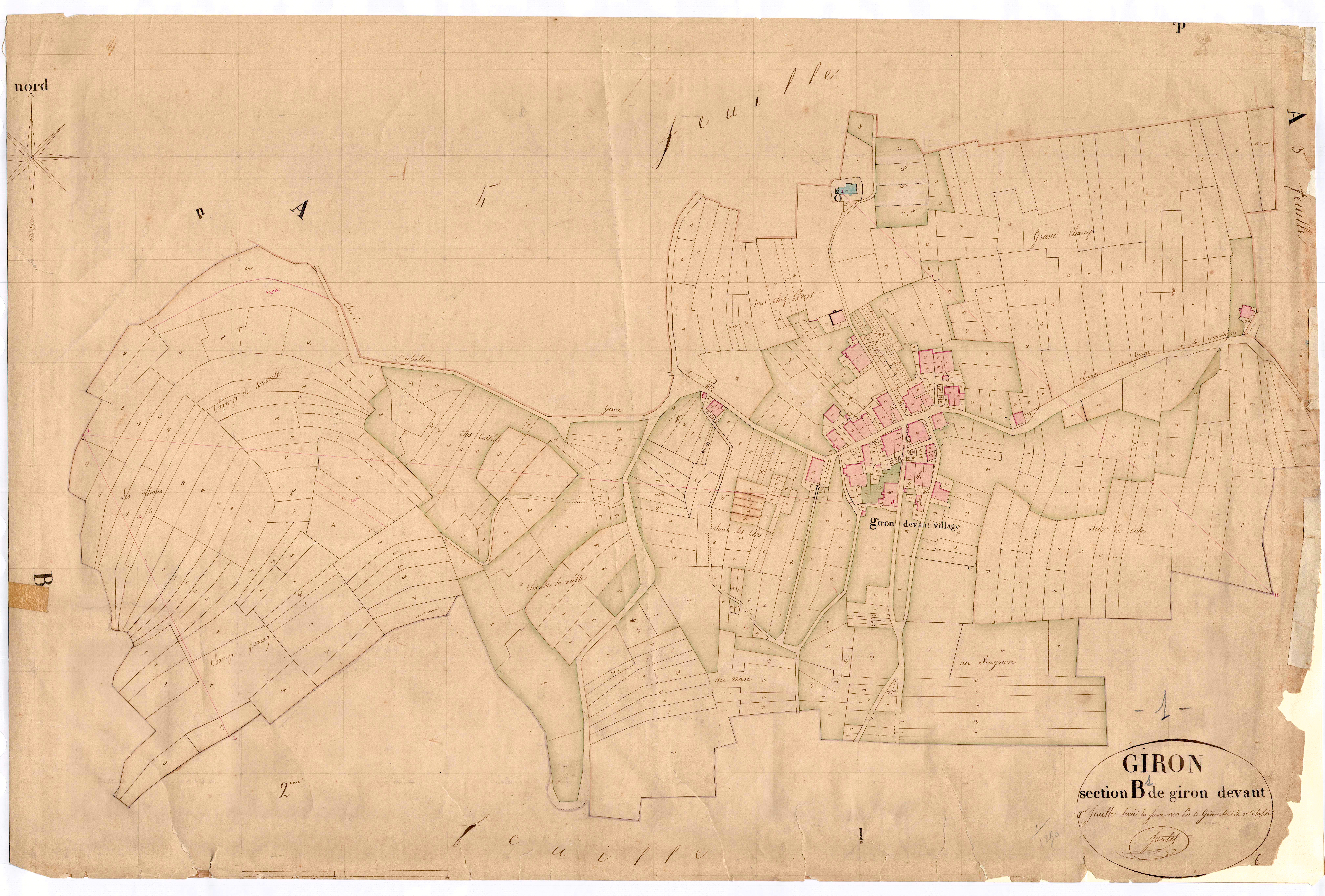 Giron - 3 P 6286 - 3 P 6286 -  Feuille 1  (1833)