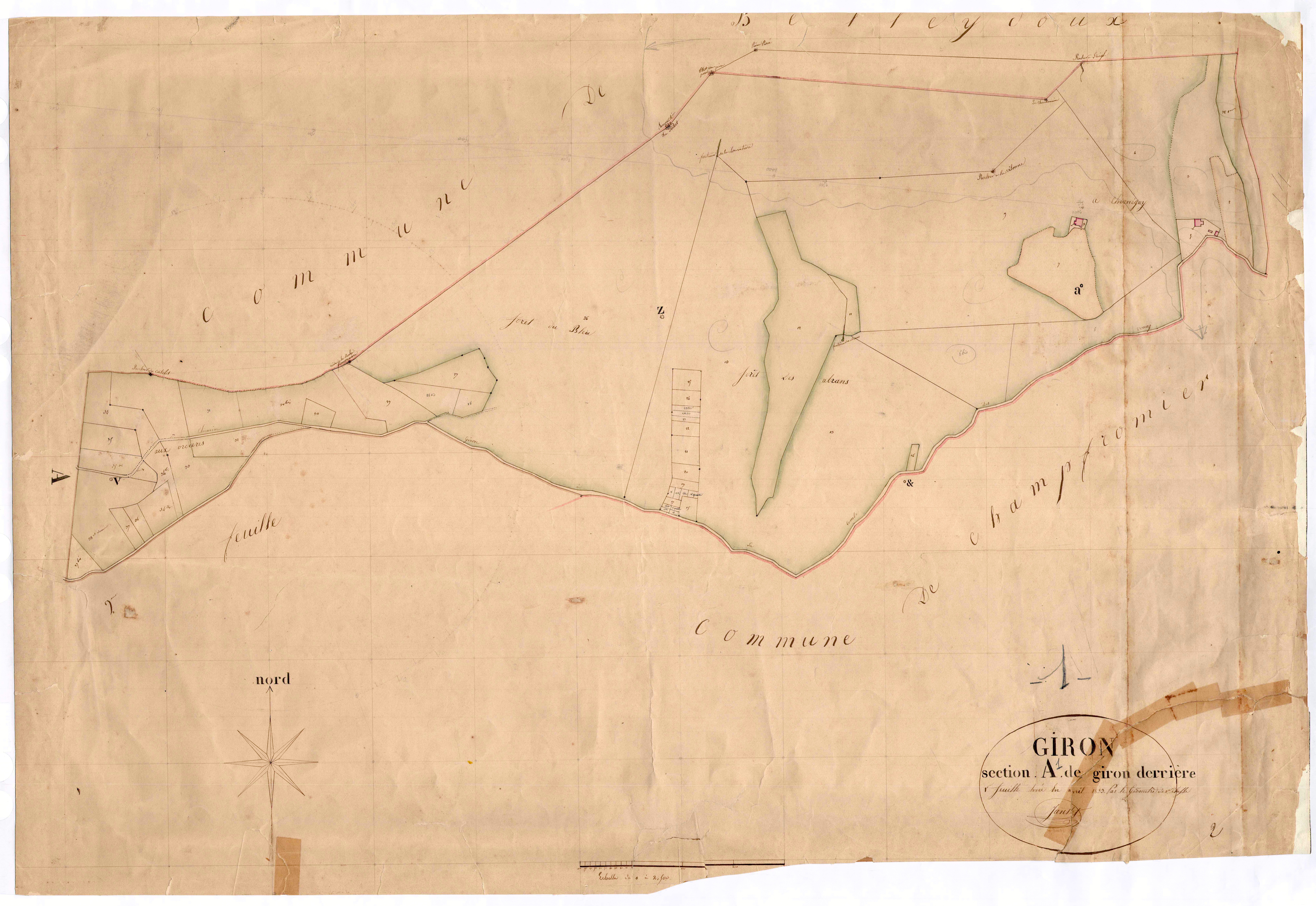Giron - 3 P 6282 - 3 P 6282 -  Feuille 1  (1833)