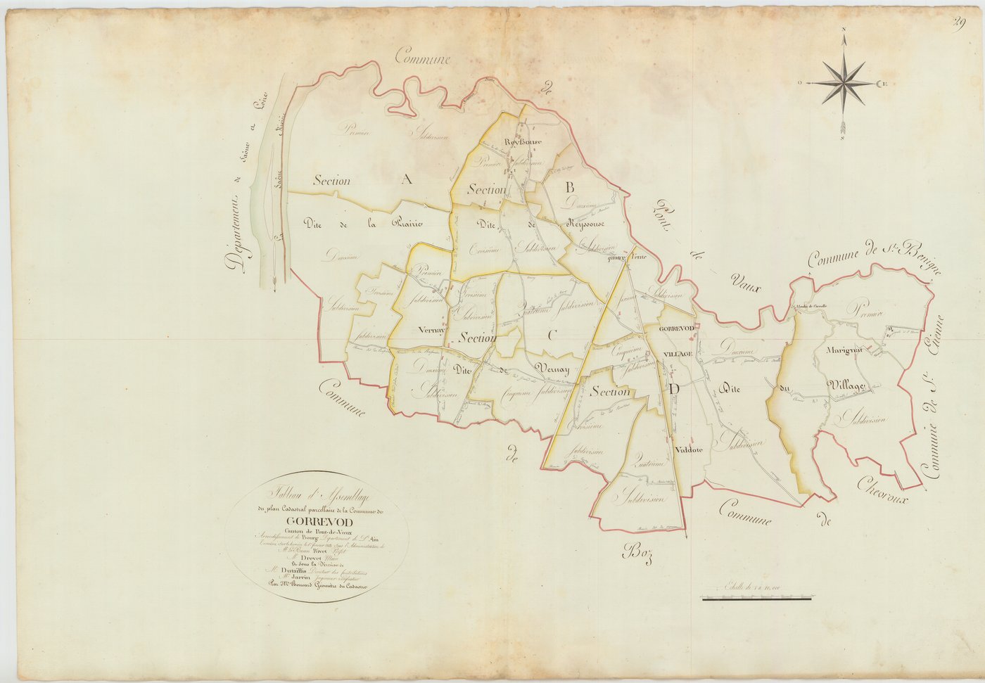 Gorrevod - 3 P 10134-1 - 3 P 10134-1 -  Tableau d'assemblage  (1813)