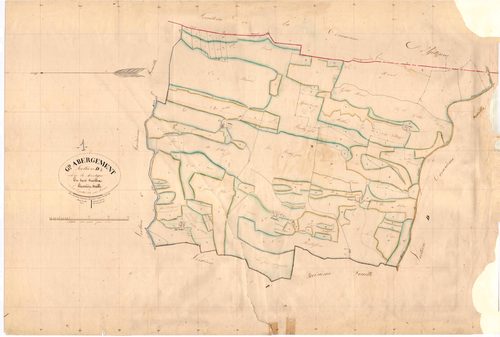 Le Grand-Abergement (Haut Valromey, Ain, France ; ancienne commune) - 3 P 6851 - 3 P 6851 -  Feuille 1  (1837)